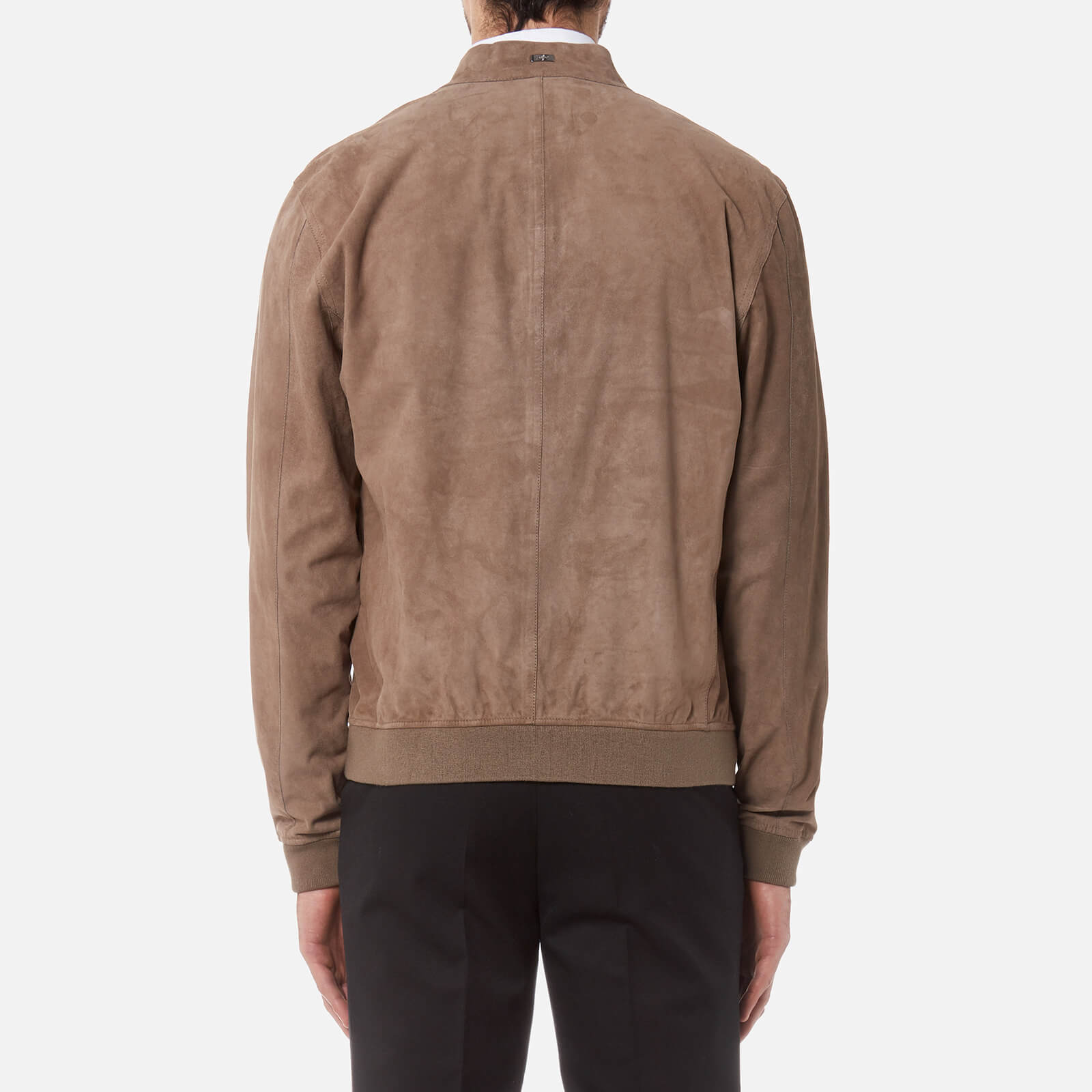 Herno Men s Goat Suede Bomber Jacket Taupe Coggles