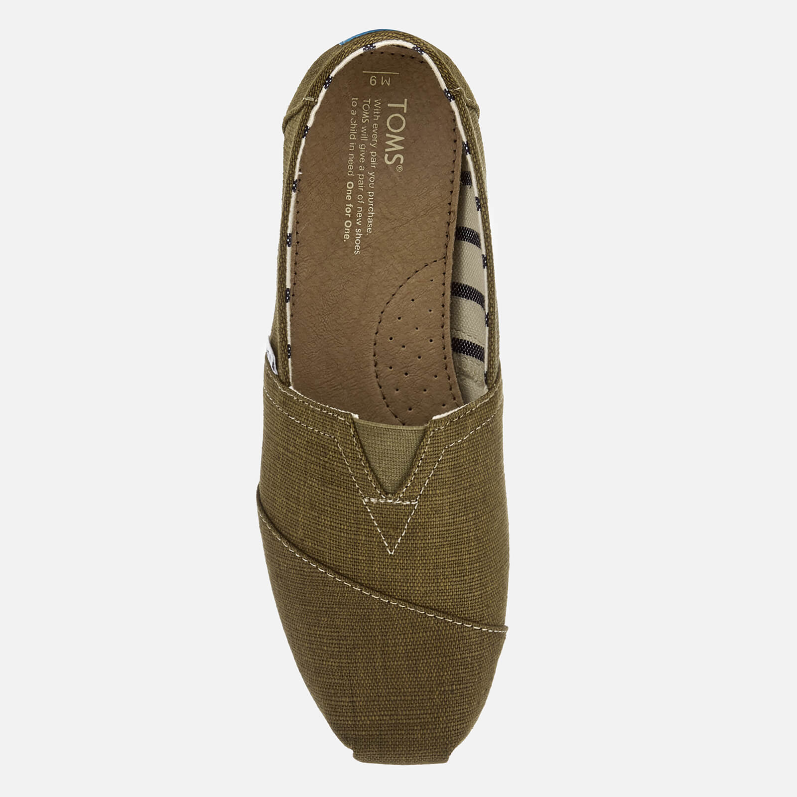TOMS Men s Alpargata Canvas Slip On Pumps Military Olive Allsole