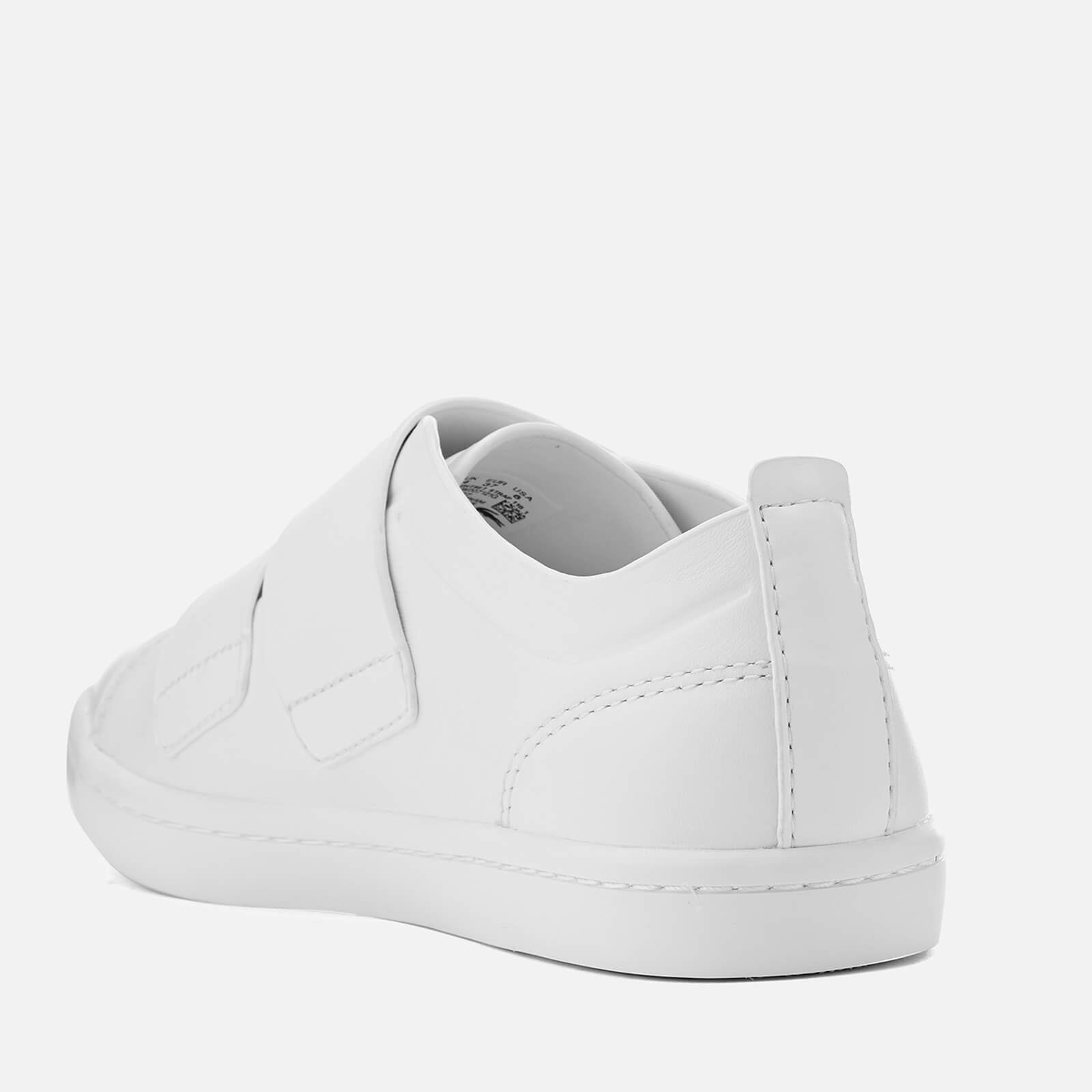 Lacoste Women s Straightset Strap 118 1 Leather Cupsole Trainers White Allsole