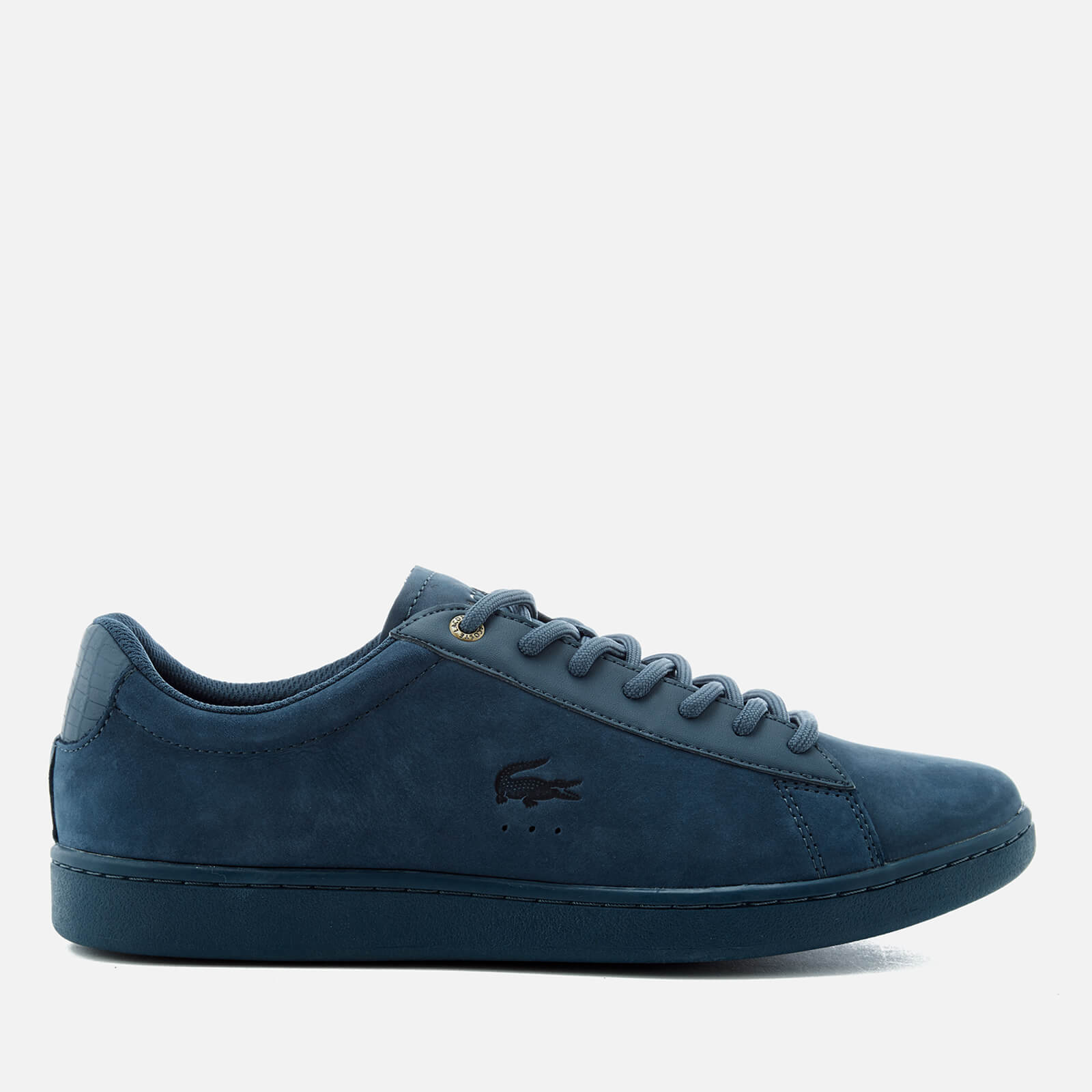 Lacoste Men s Carnaby Evo 118 1 SPM Nubuck Cupsole Trainers Blue Allsole