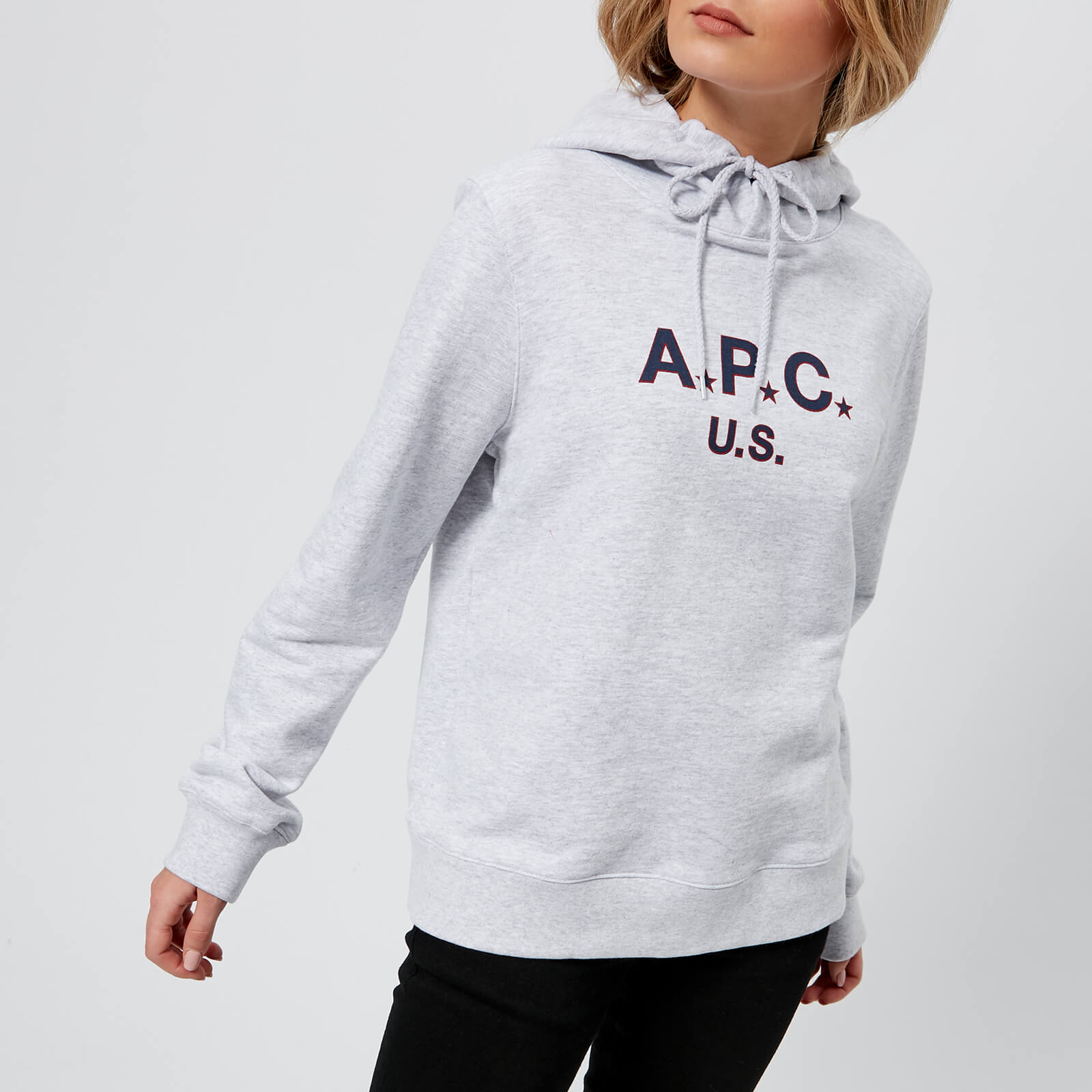 A.P.C. Women s U.S. Hoody Sweatshirt Grey Coggles
