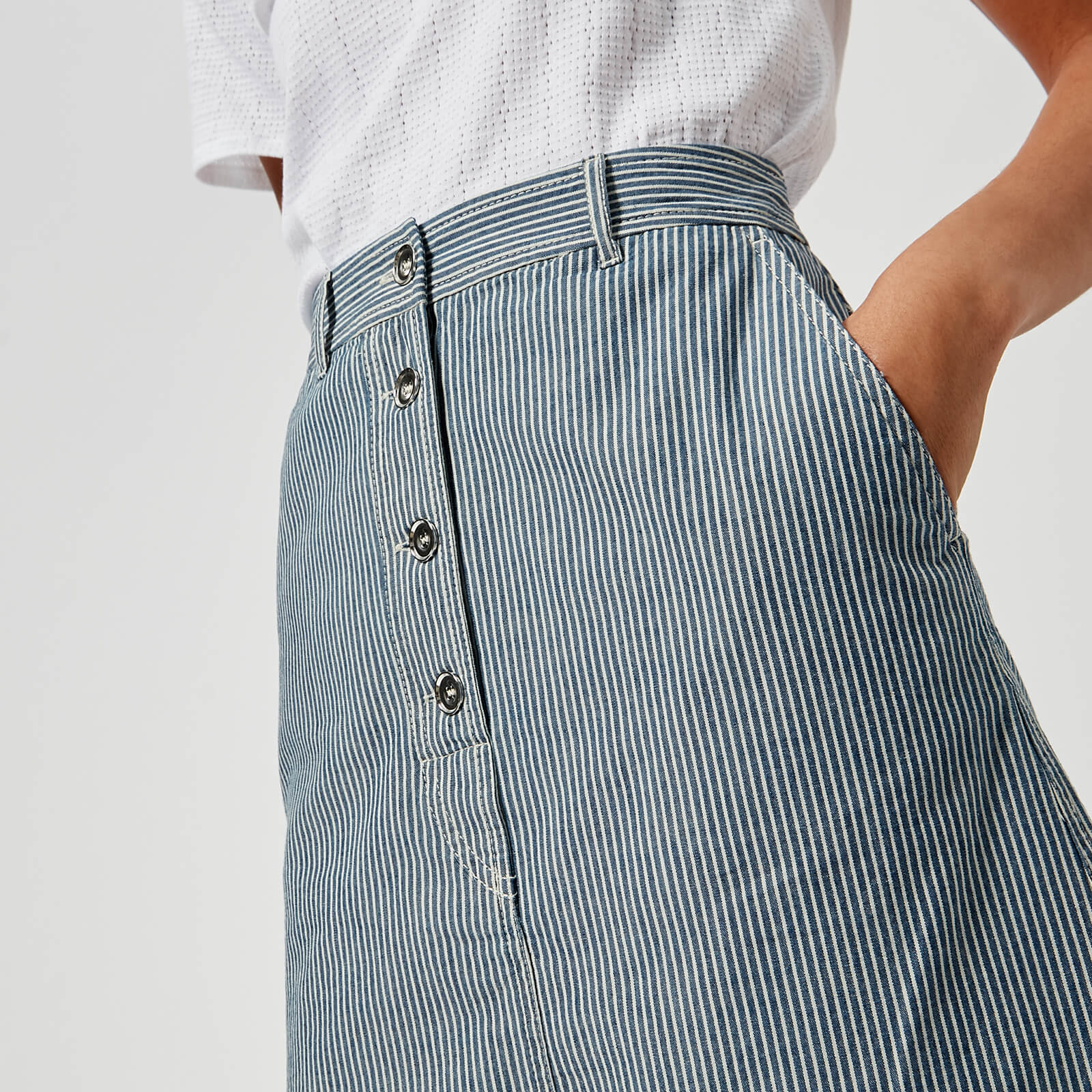 A.P.C. Women's Love Skirt - Indigo | Coggles