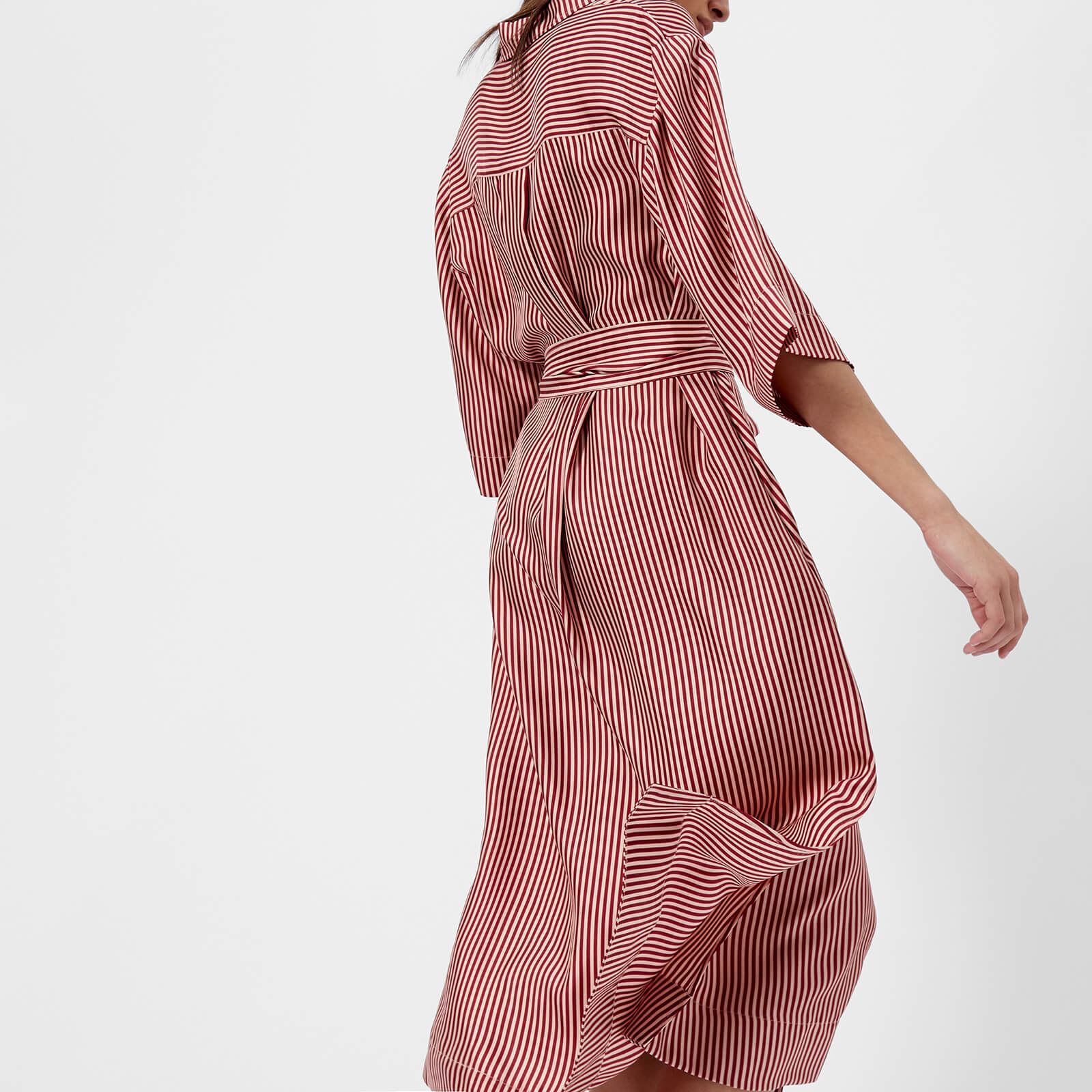 Diane von Furstenberg Women's 3/4 Sleeve Belted Shirt Dress Diane von Furstenberg Women's 3/4 Sleeve Belted Shirt Dress