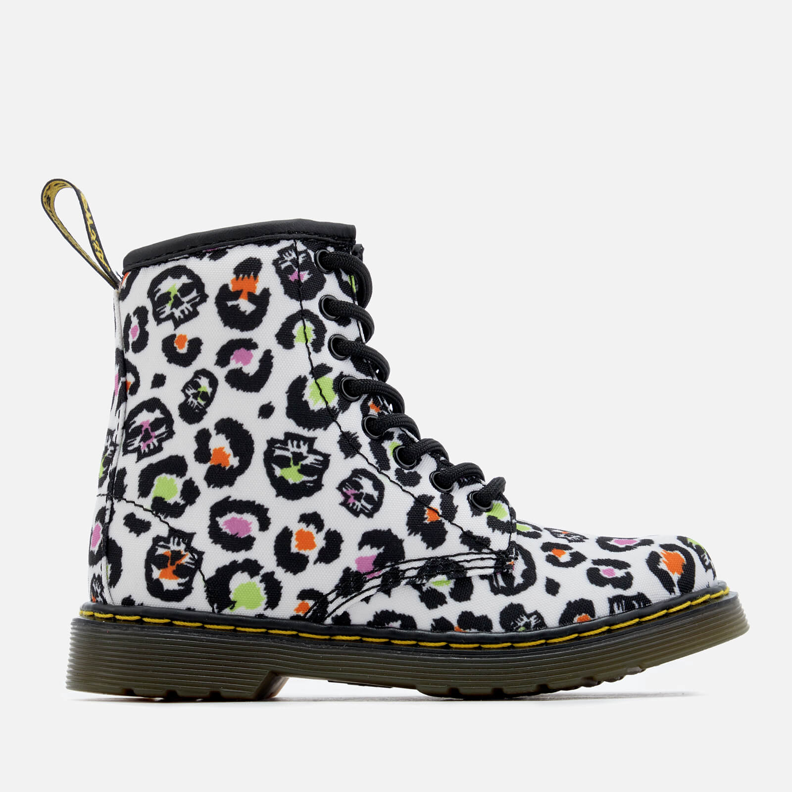 Children's leopard shop print dr martens