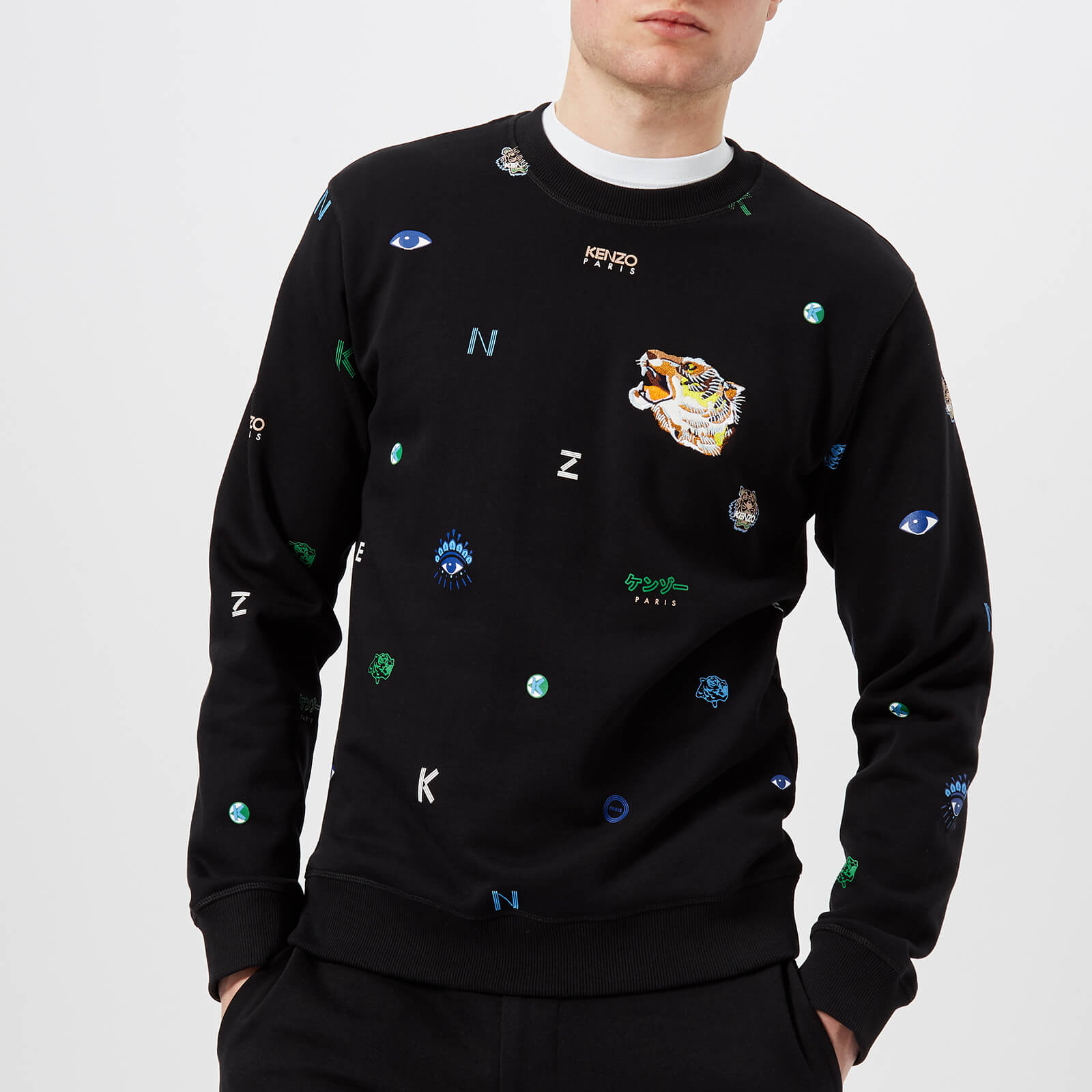 Kenzo multi logo sweatshirt outlet