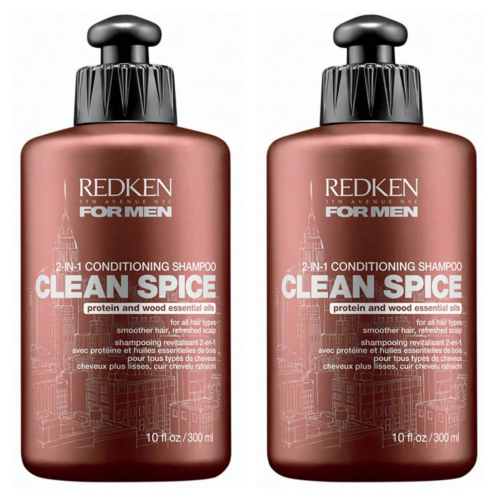 Redken For Men Clean Spice Duo (2 x 300ml)