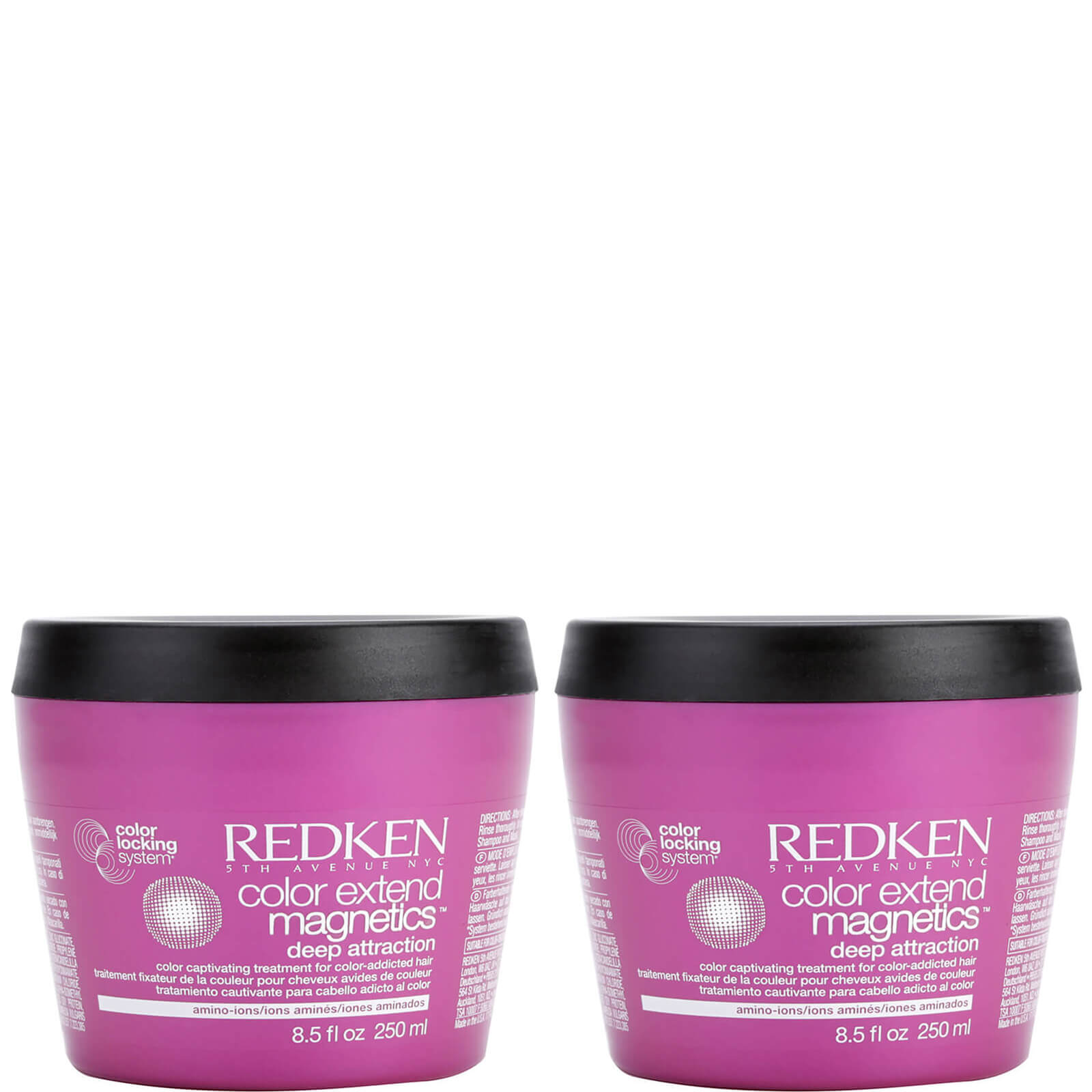 Dúo de mascarillas Color Extend Magnetic de Redken (2 x 250 ml)