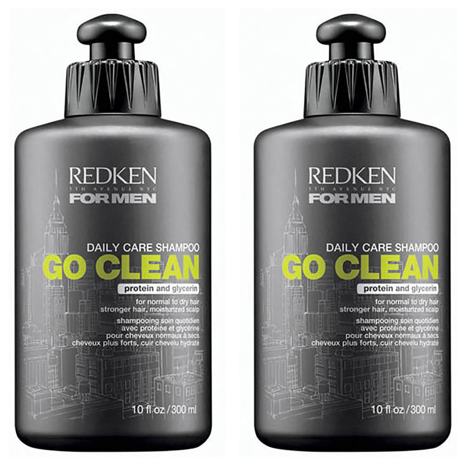 Redken For Men Go Clean Shampoo Duo (2 x 300ml)