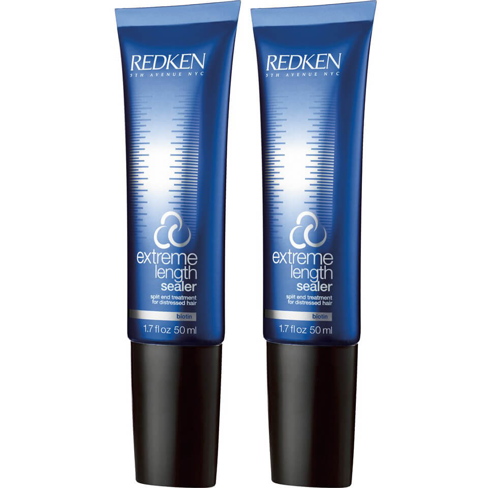 Dúo de tratamiento sellador de puntas abiertas Extreme Length de Redken (2 x 50 ml)