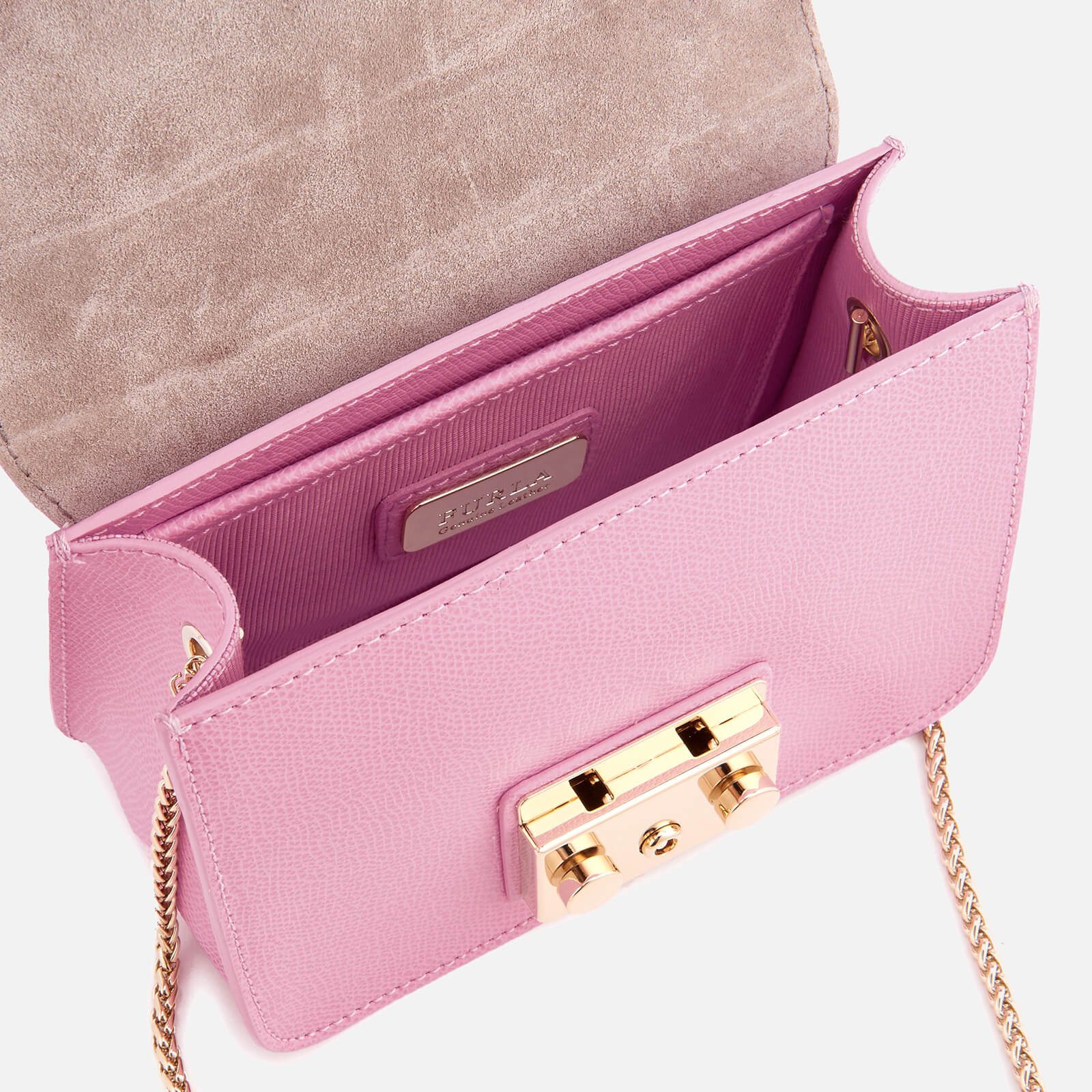 Furla Women's Metropolis Mini Cross Body Bag - Lilac | Coggles Furla Women's Metropolis Mini Cross Body Bag - Lilac | Coggles