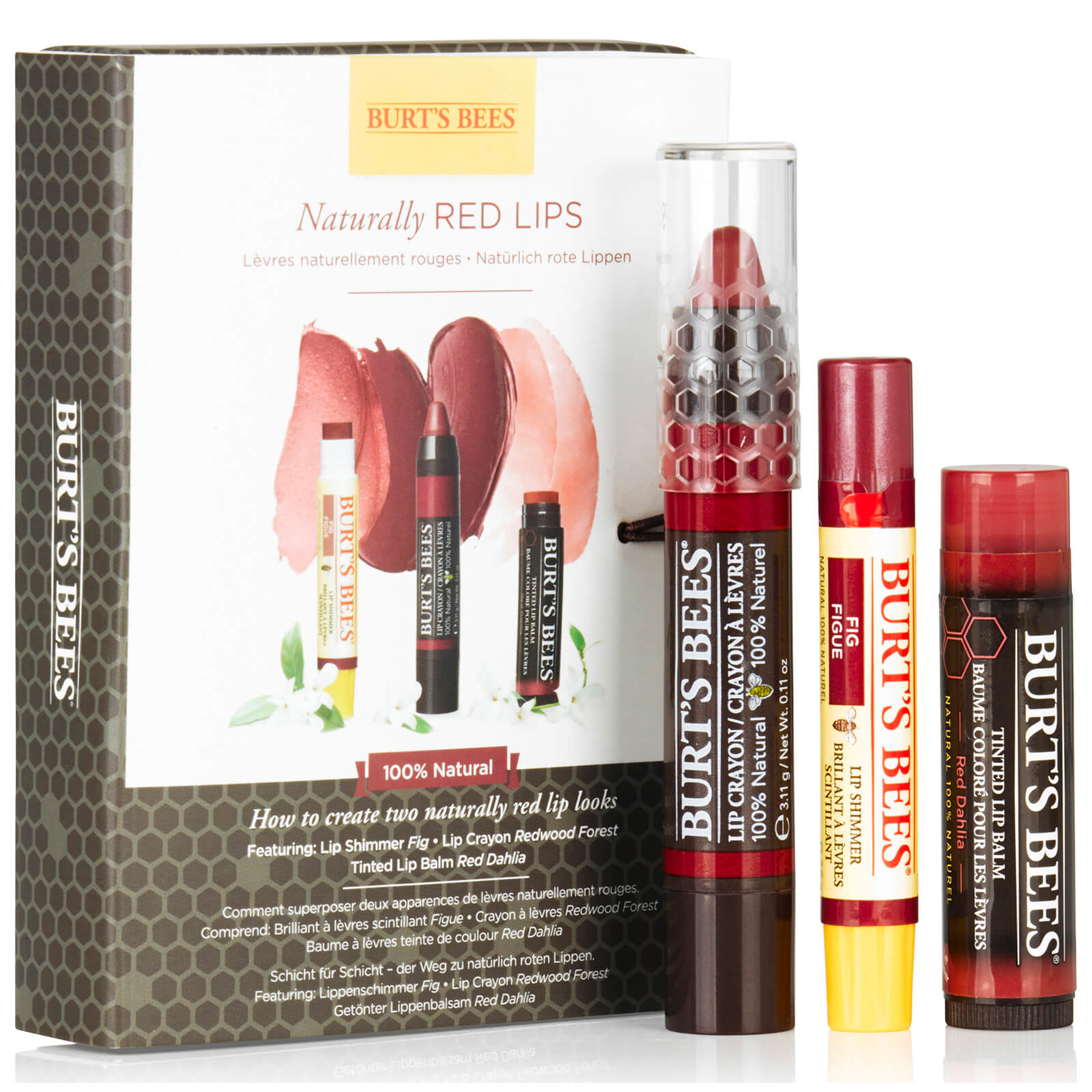 Burt's Bees Naturally Red Lips Gift Set