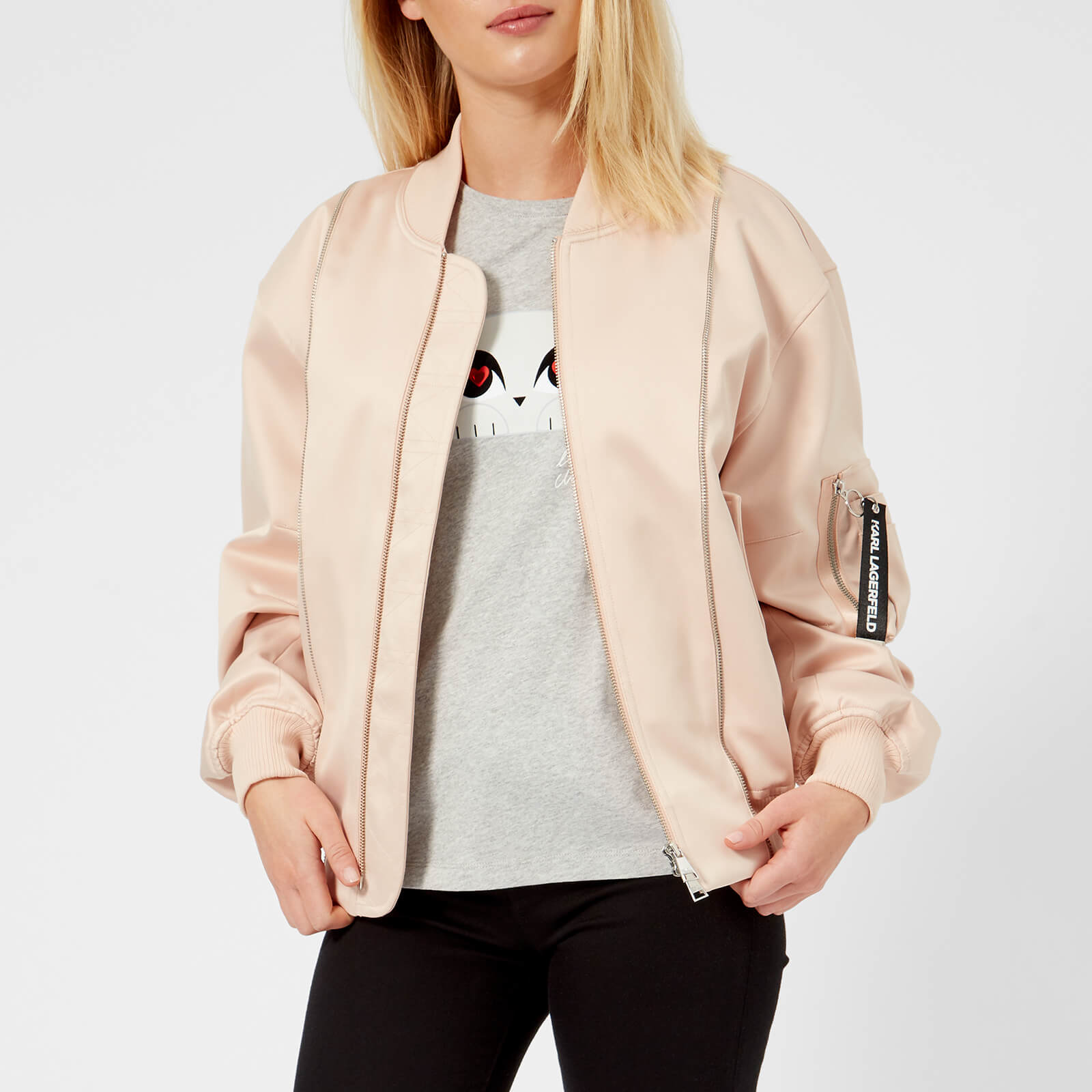 Karl lagerfeld bomber jacket best sale