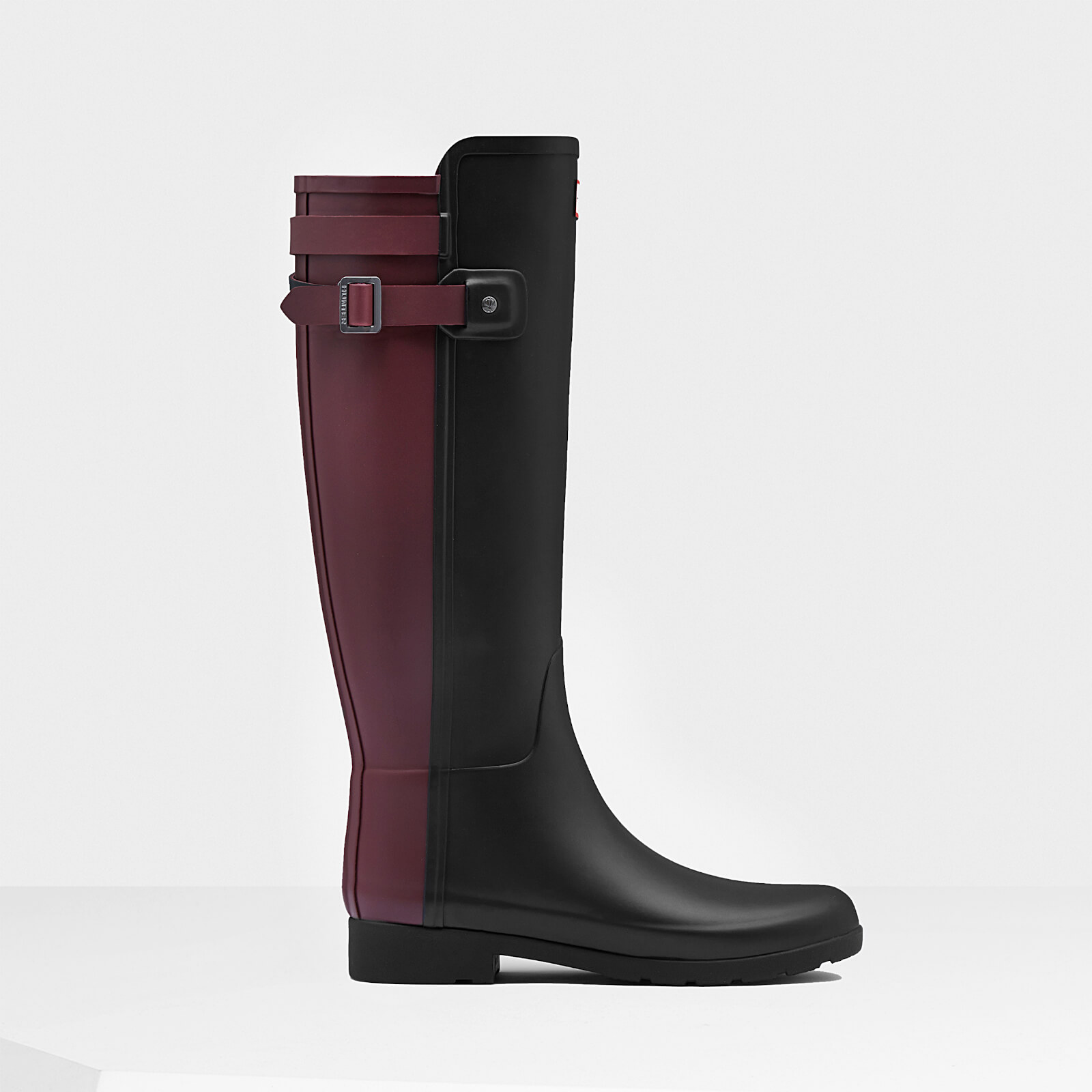 Hunter Women s Original Tall Refined Back Strap Wellies Black Dulse UK 3 Allsole