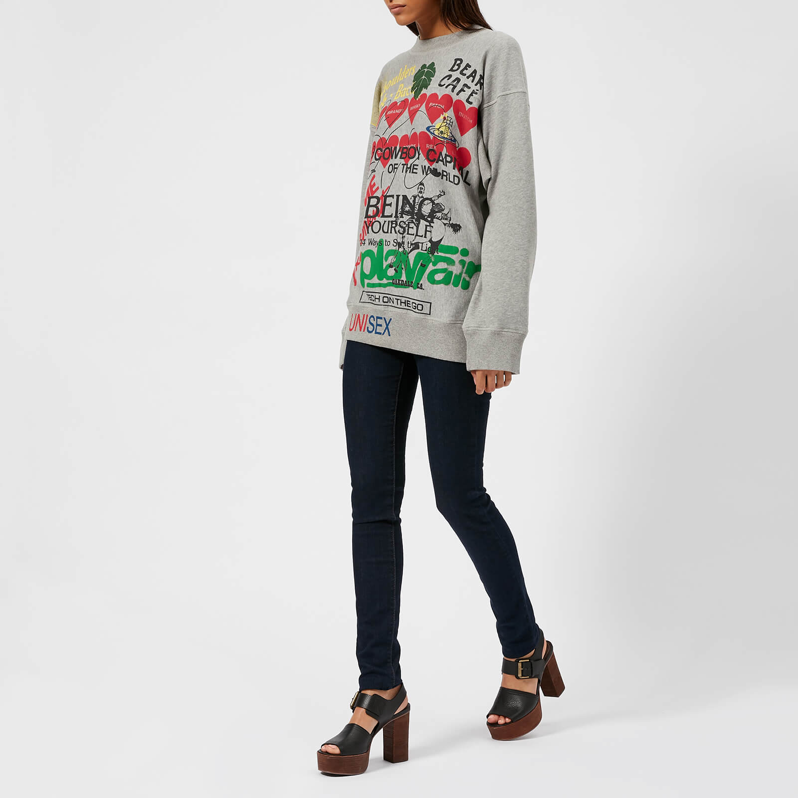 Vivienne Westwood Anglomania Women's Square Sweatshirt - Grey | Coggles