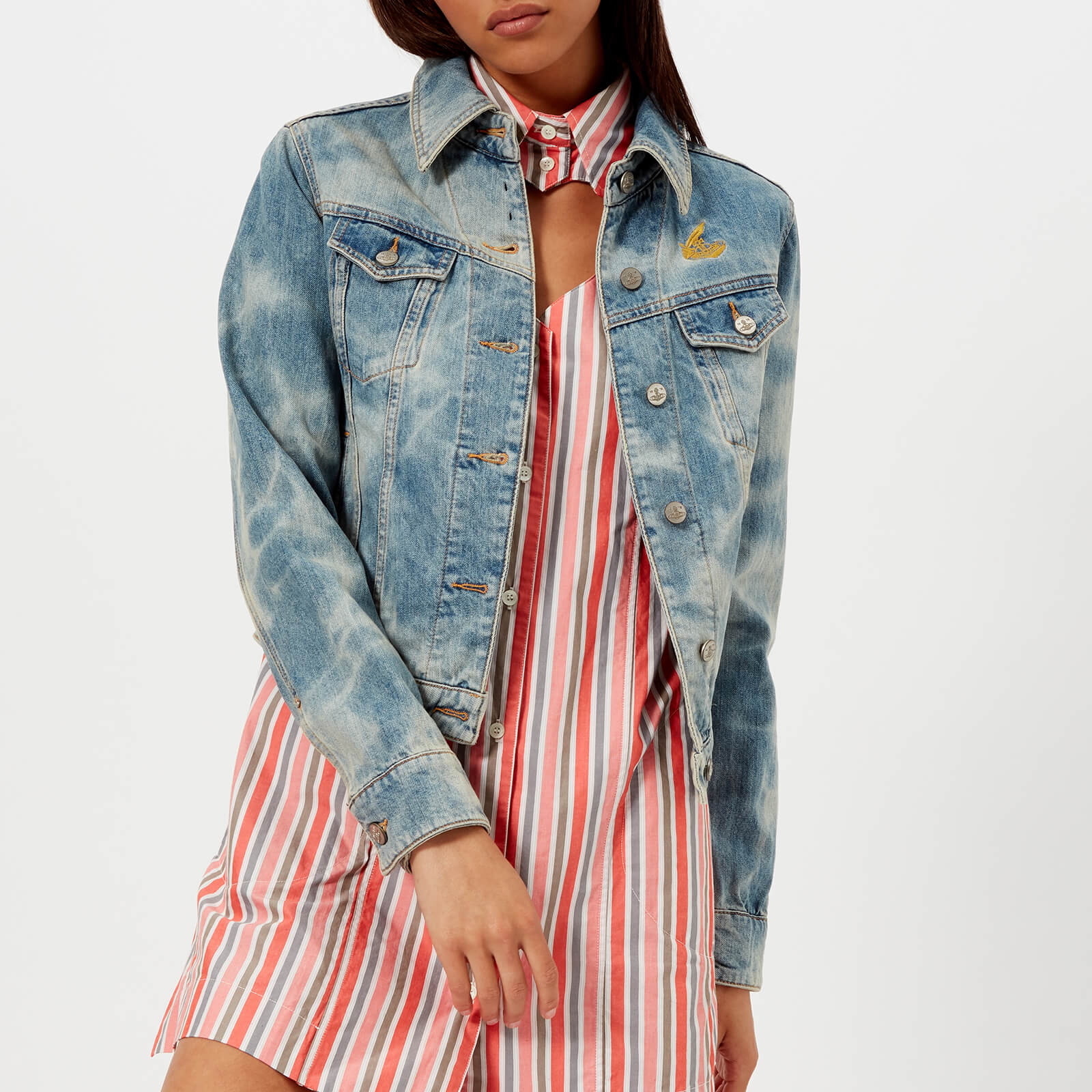 Vivienne westwood anglomania denim jacket outlet