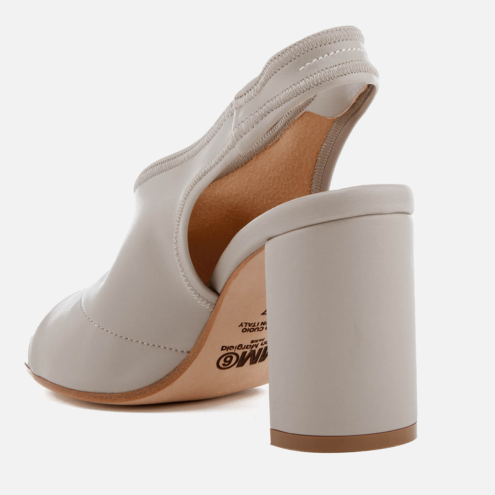 MM6 Maison Margiela Women's Sling Back Heeled Sandals - Gray