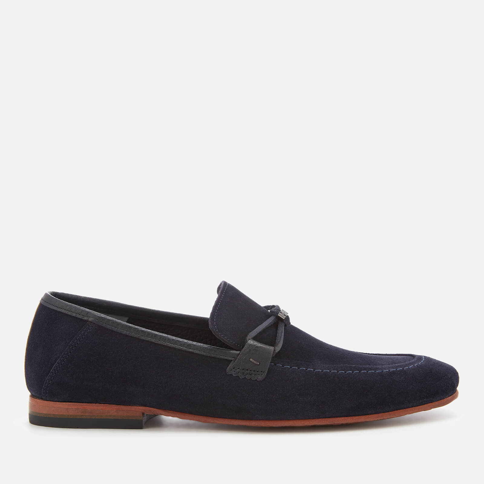 Ted Baker Men s Hoppken Suede Loafers Dark Blue Allsole