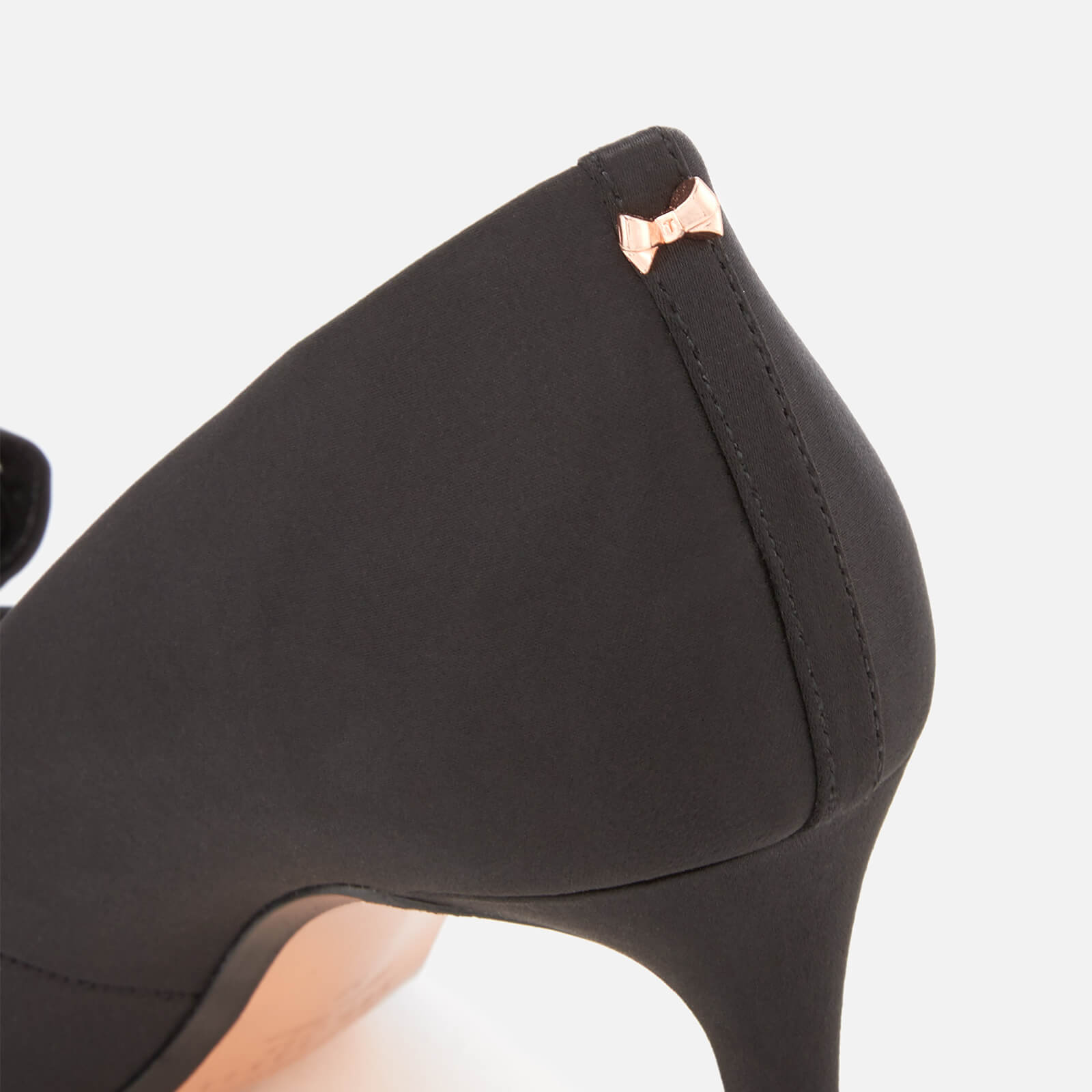 Ted Baker Women's Vylett Satin Peep Toe Heels - Black | Allsole