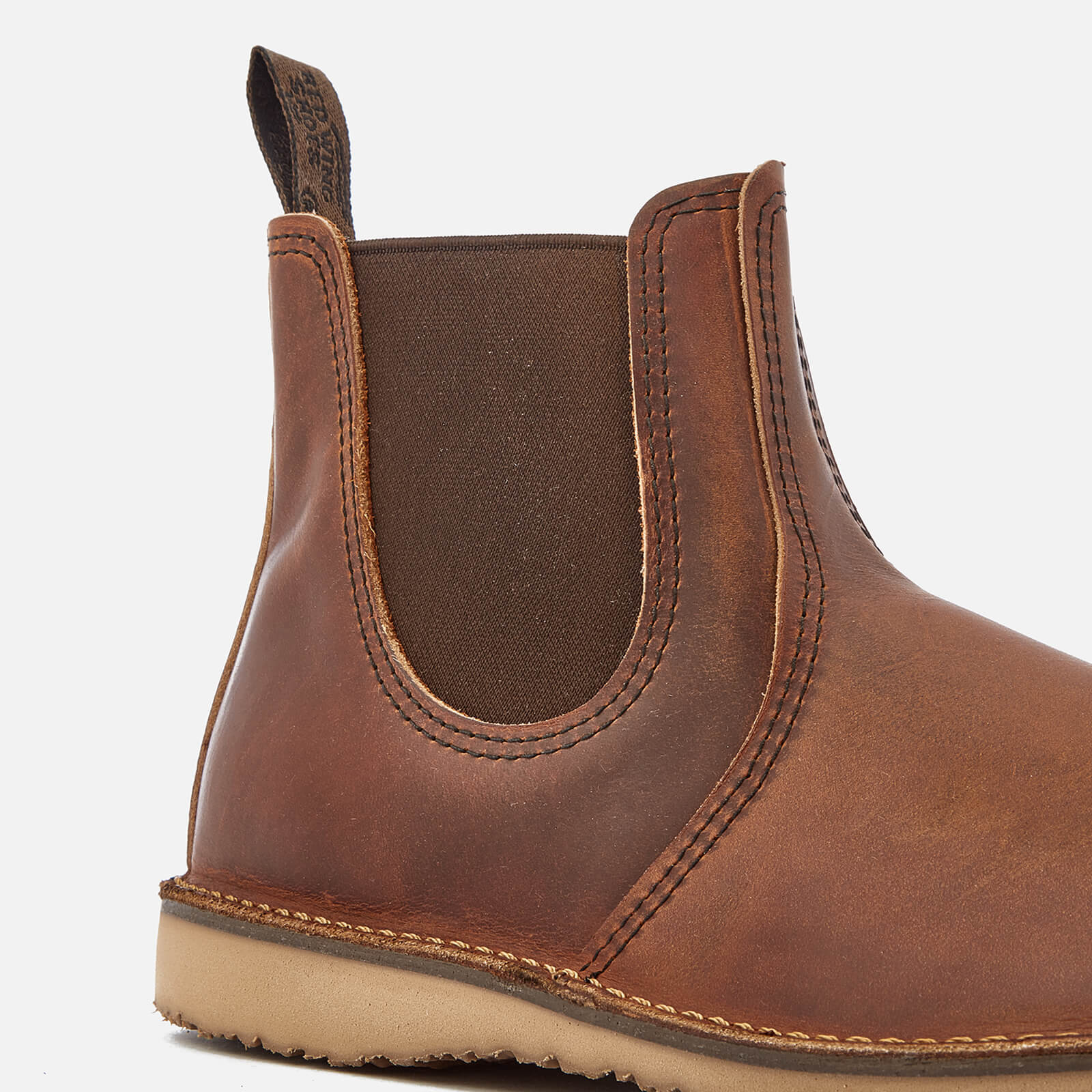Red Wing Men s Weekender Leather Chelsea Boots Copper Rough Tough Allsole