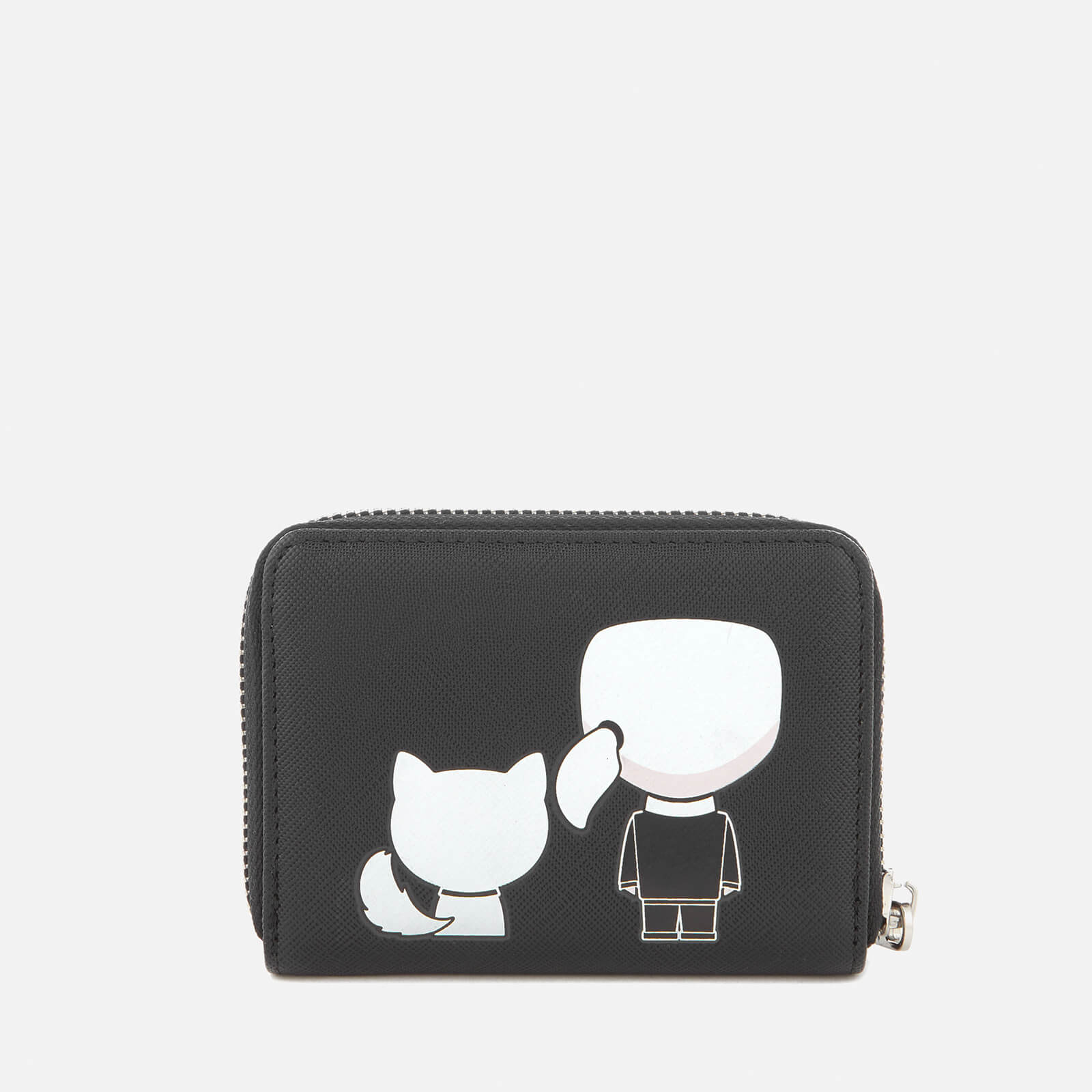 Karl Lagerfeld Women's K/Ikonik Small Zip Wallet - Black