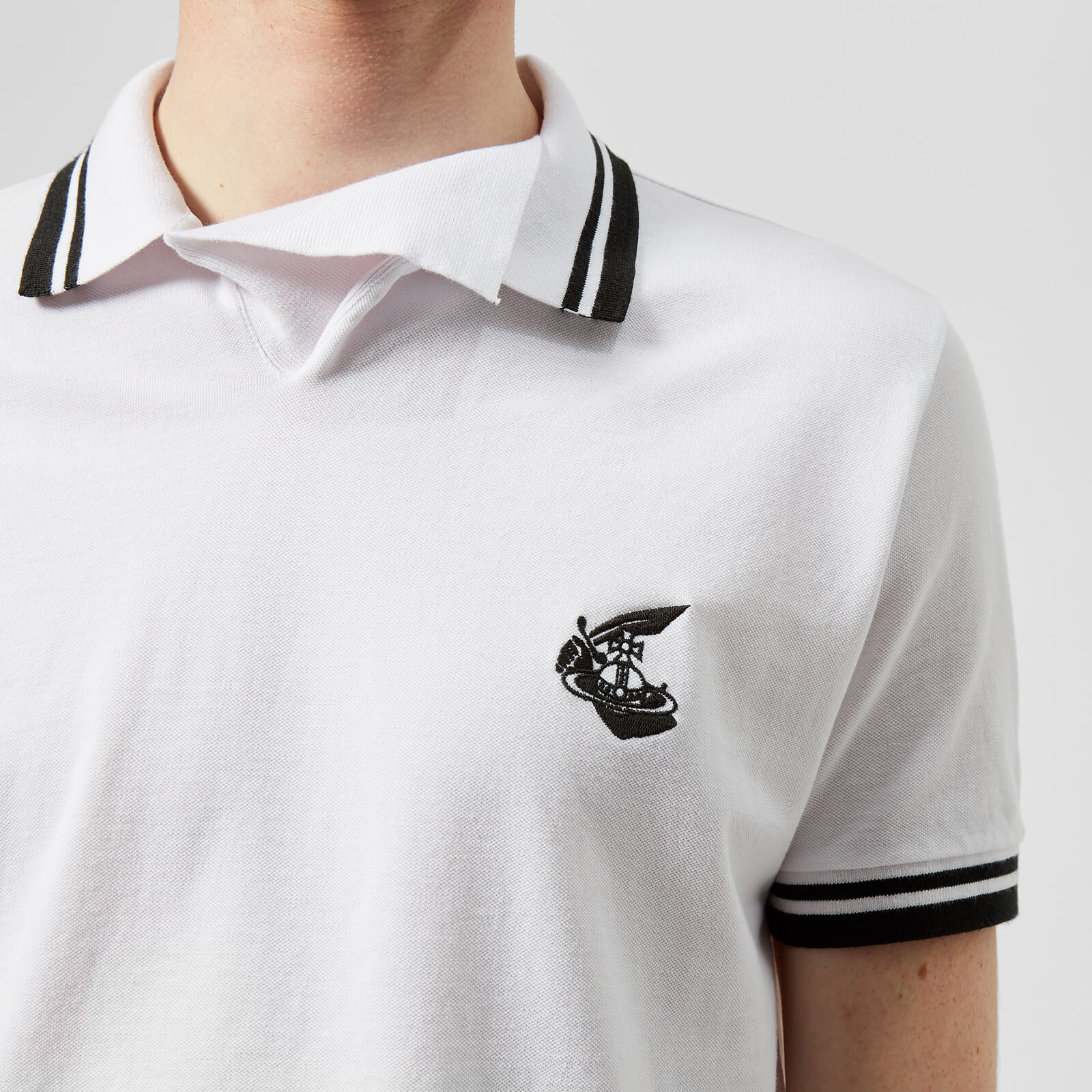Vivienne Westwood Anglomania Men's Pique Polo Shirt - White