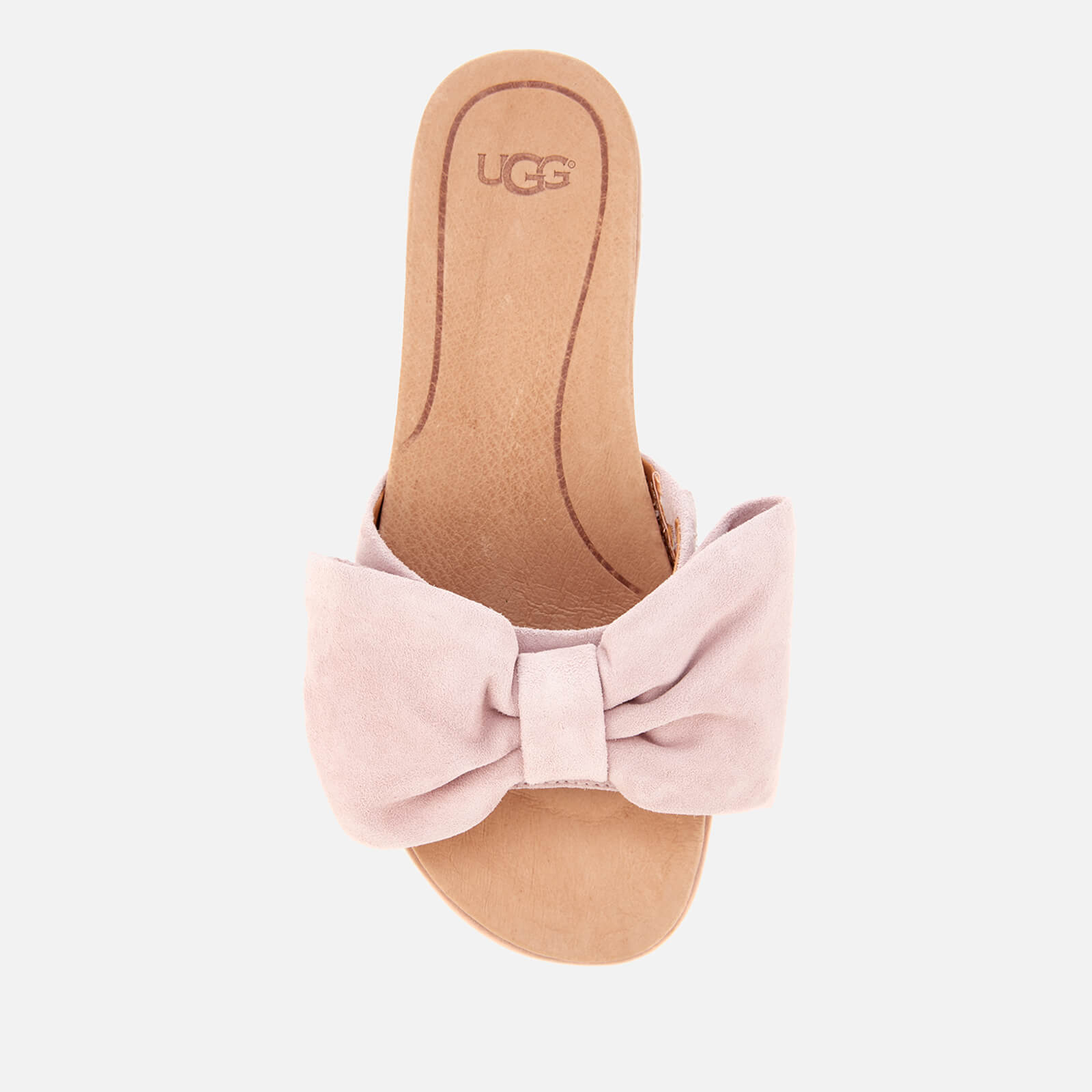 Suede bow sliders online