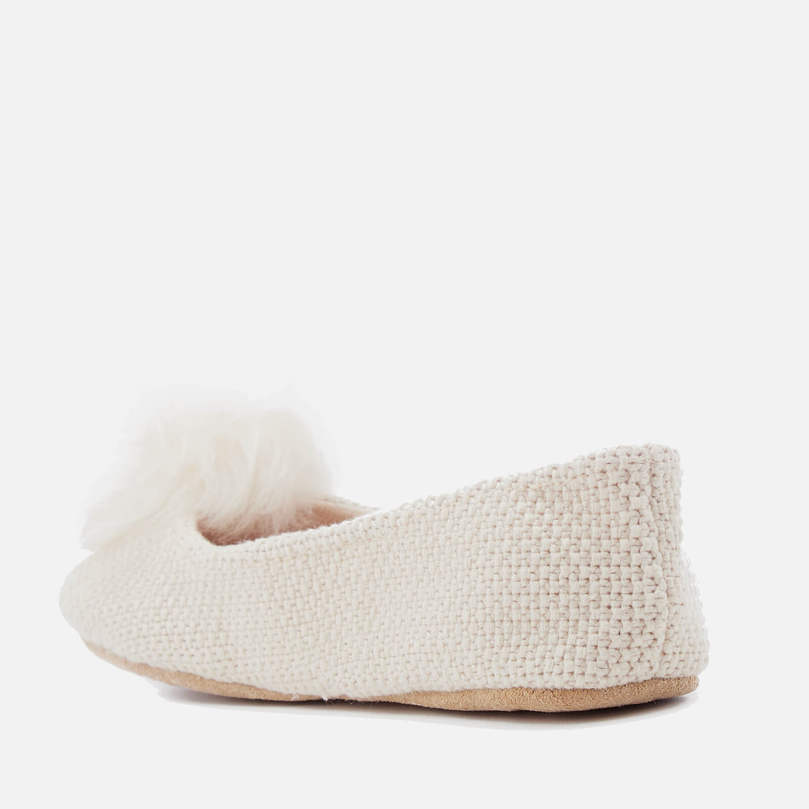 UGG Women s Andi Cotton Knitted Slippers Cream Allsole