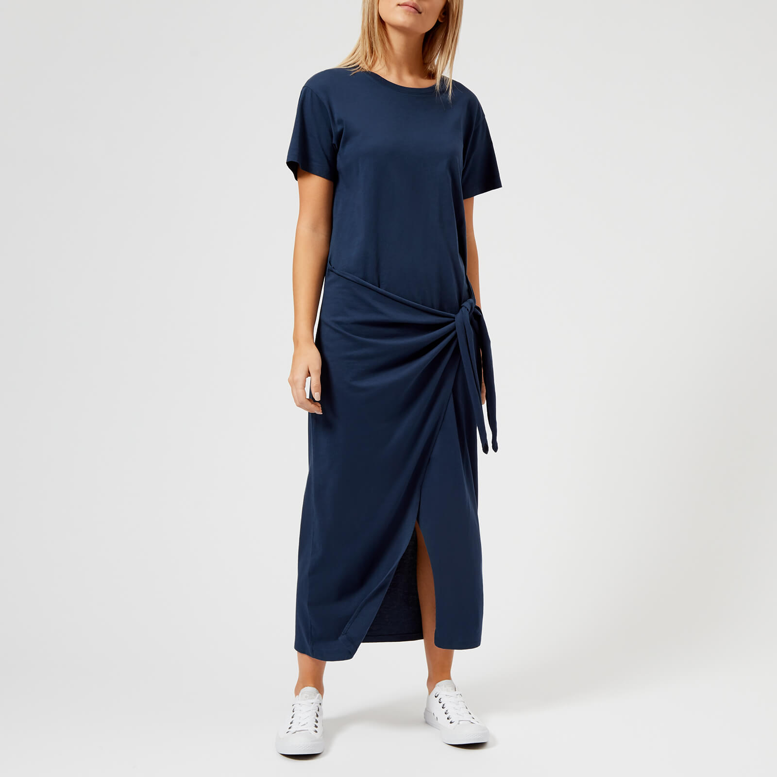 Polo Ralph Lauren Women s T Shirt Dress with Tie Front Navy Coggles
