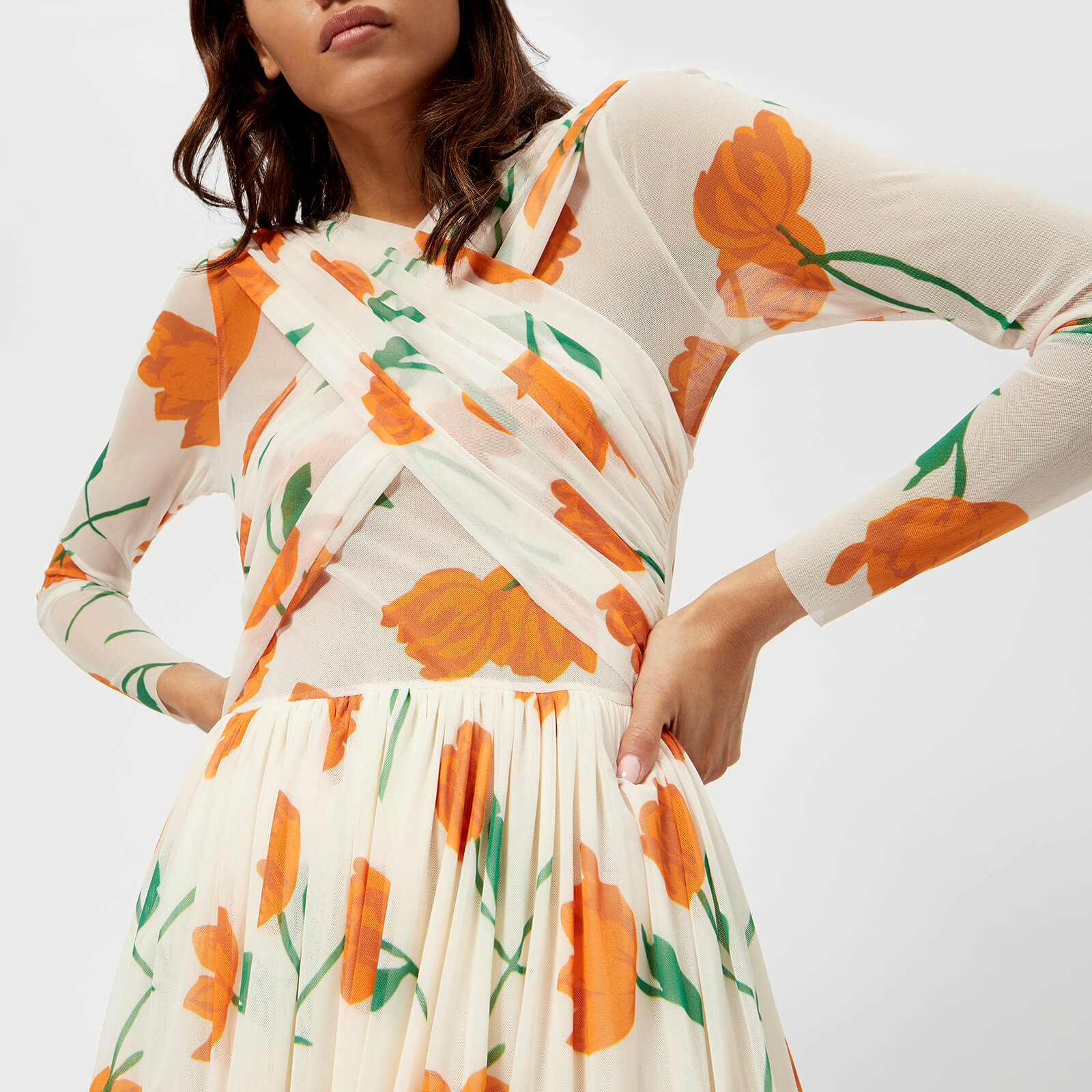 Ganni lowell vanilla ice dress hot sale