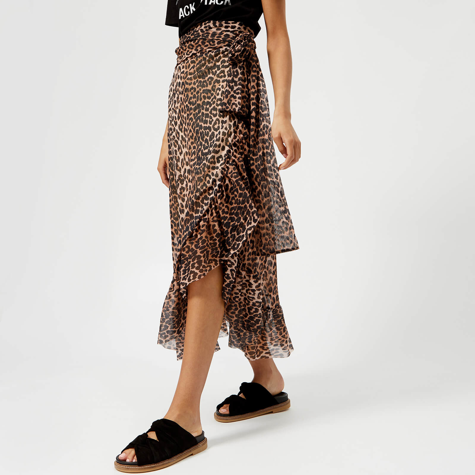 Tilden mesh wrap skirt online