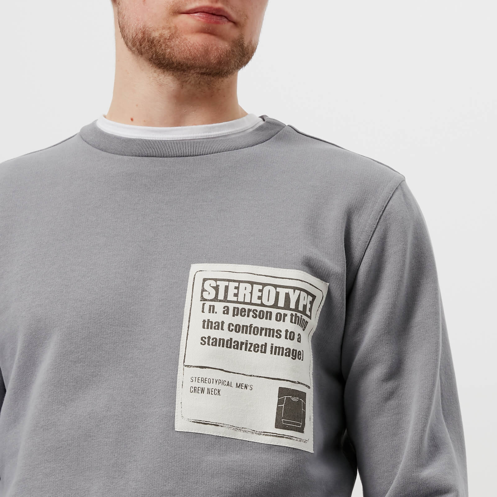 Maison Margiela Men s Cotton Stereotype Patch Sweatshirt Shark Coggles