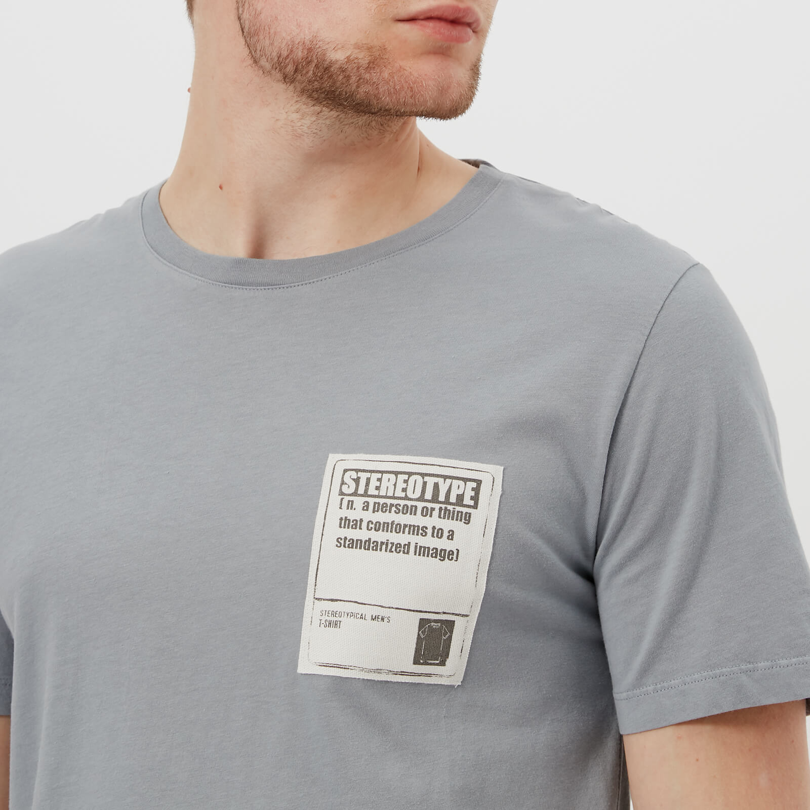 Maison Margiela Men's Garment Dyed Stereotype Patch T-Shirt