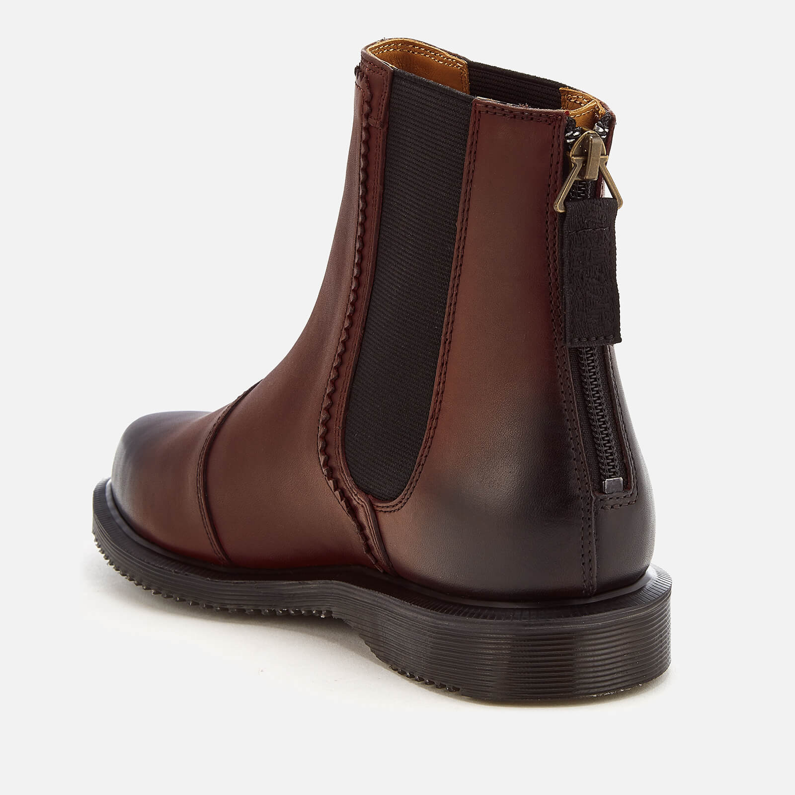 Dr. Martens Women s Zillow Antique Temperley Leather Chelsea Boots Cherry Red Allsole