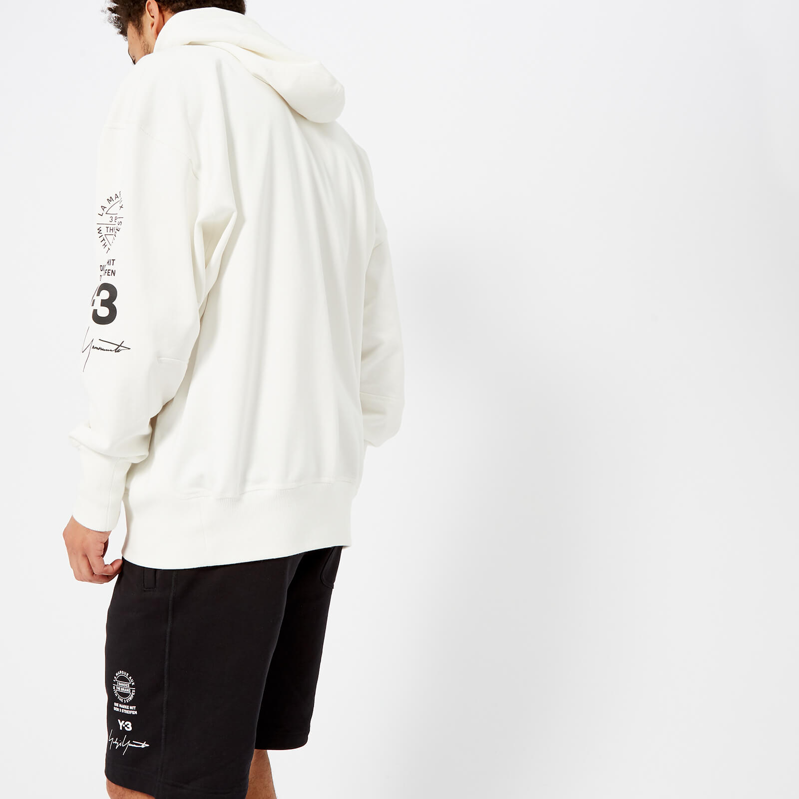 Y-3 Men's Hoodie Street Sweatshirt - Core White | Coggles