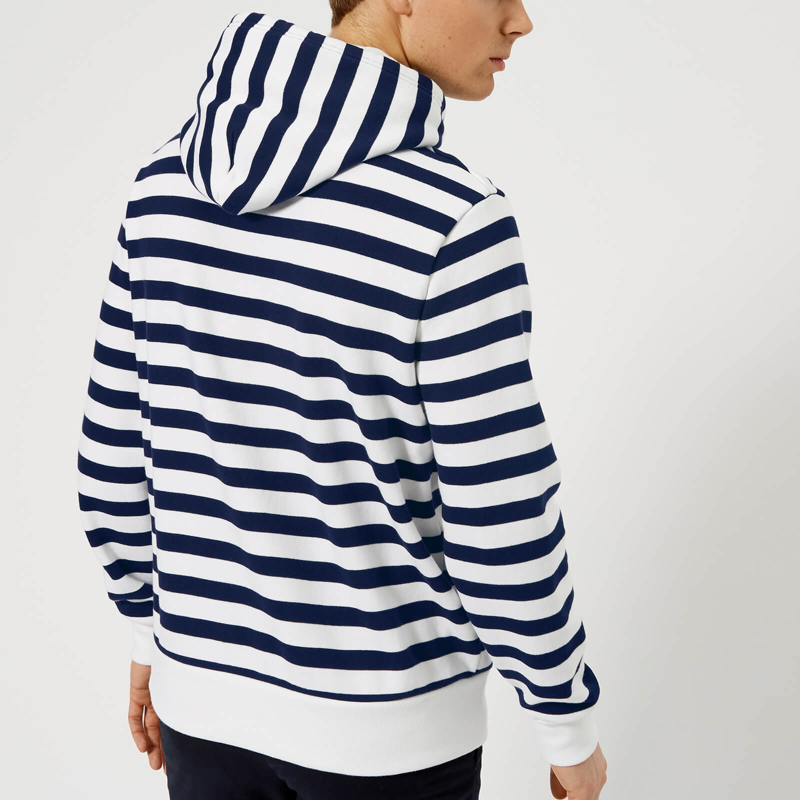 Polo Ralph Lauren Men s Cross Flags Stripe Hoody Cruise Navy White Coggles