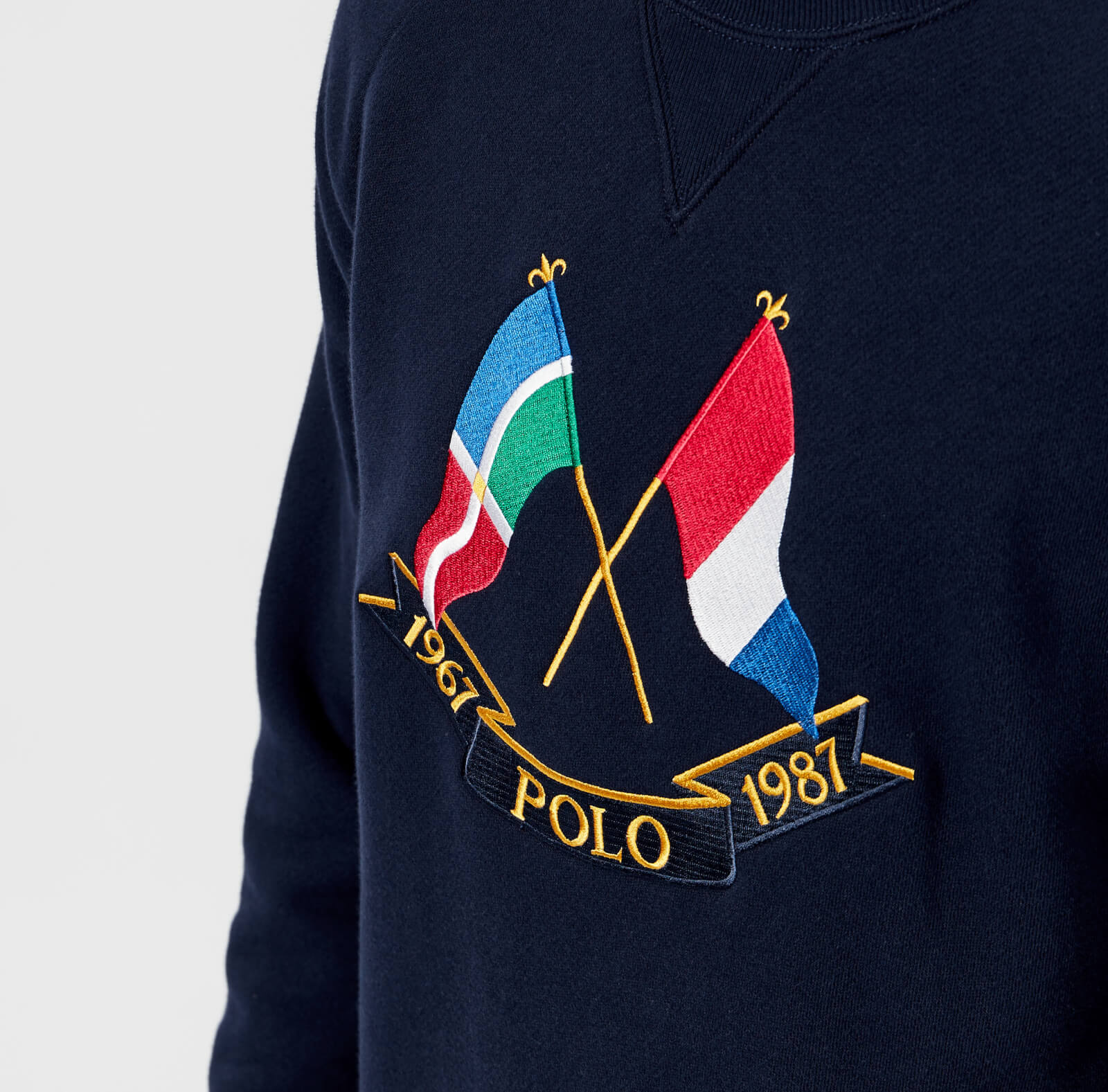 Polo cross flags sweatshirt clearance