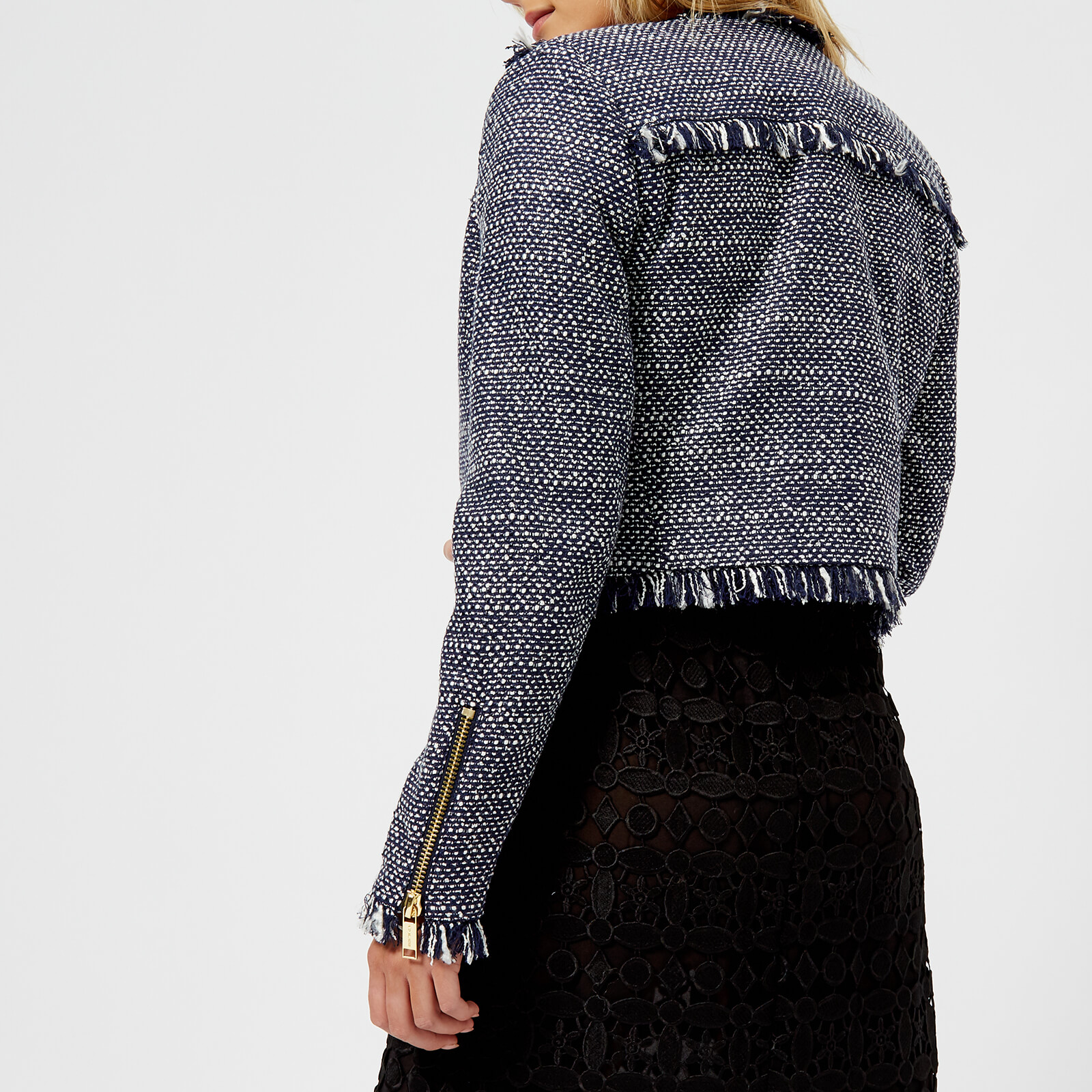MICHAEL MICHAEL KORS Women s Tweed Jacket True Navy Coggles