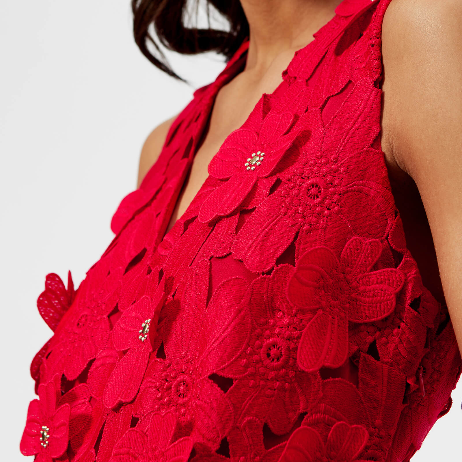 MICHAEL MICHAEL KORS Women s Floral Lace Dress True Red Coggles