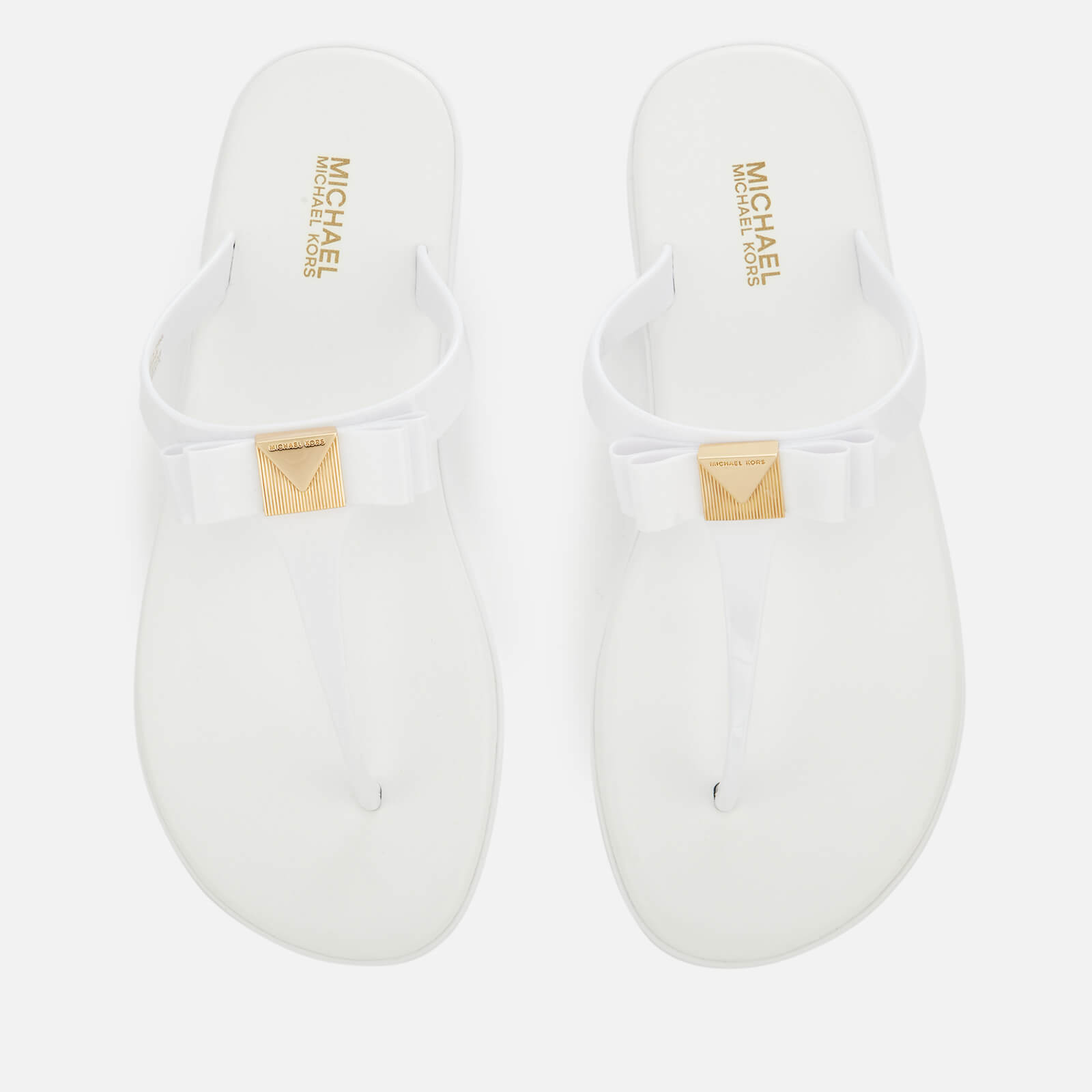 MICHAEL MICHAEL KORS Women s Caroline Jelly Toe Post Sandals Optic White Allsole