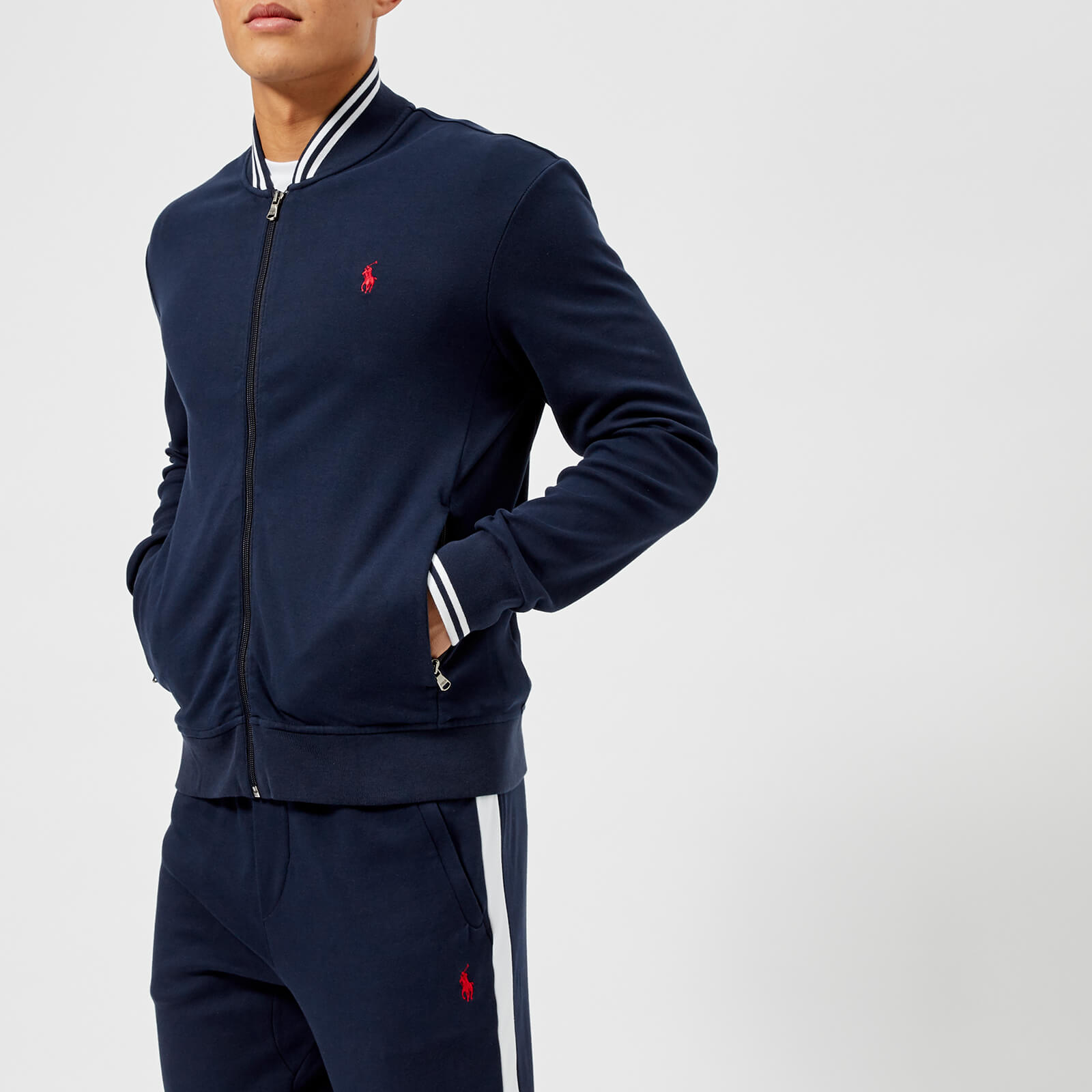 Men's polo baseball jacket online