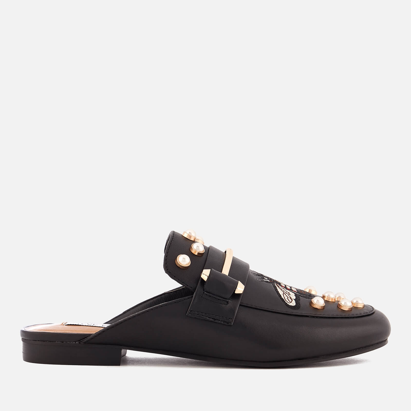 Steve Madden Women s Kera B Leather Slide Loafers Black Multi Allsole