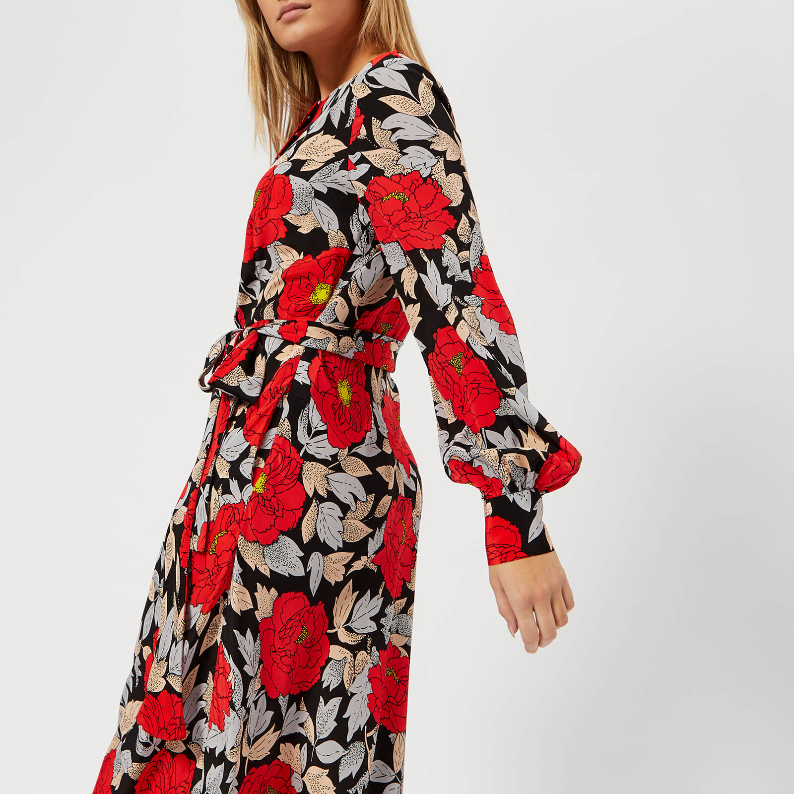 Diane von Furstenberg Women's Waist Tie Maxi Dress - Boswell