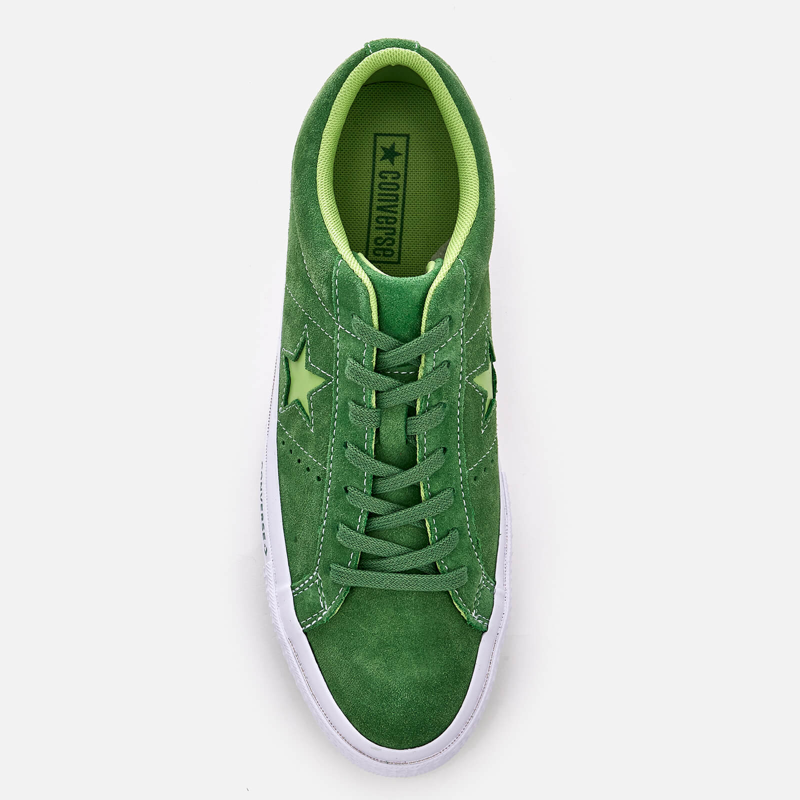 Converse One Star Ox Trainers Mint Green Jade Lime White Allsole