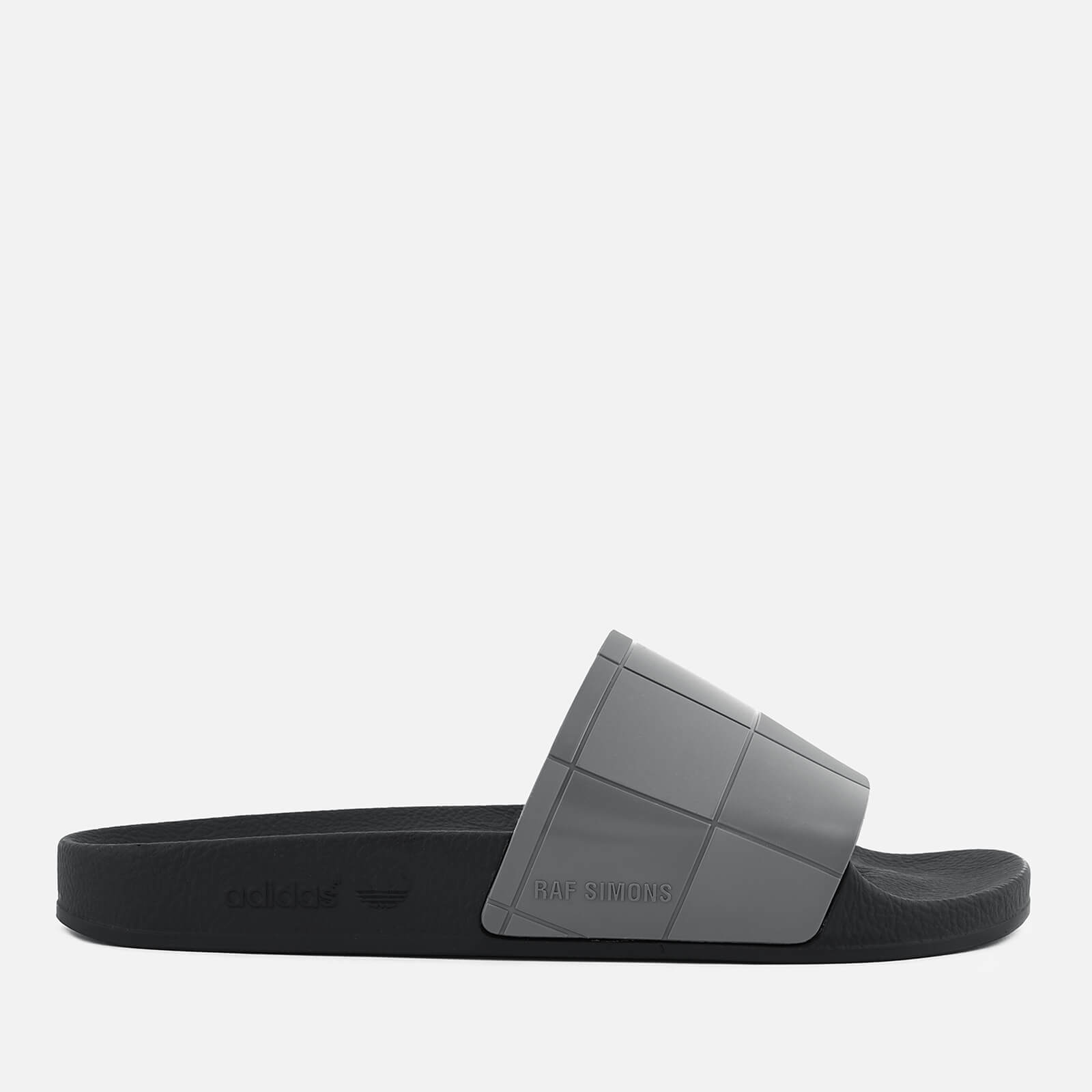 adidas by Raf Simons Men s Adilette Checkerboard Slider Sandals Core Black Coggles