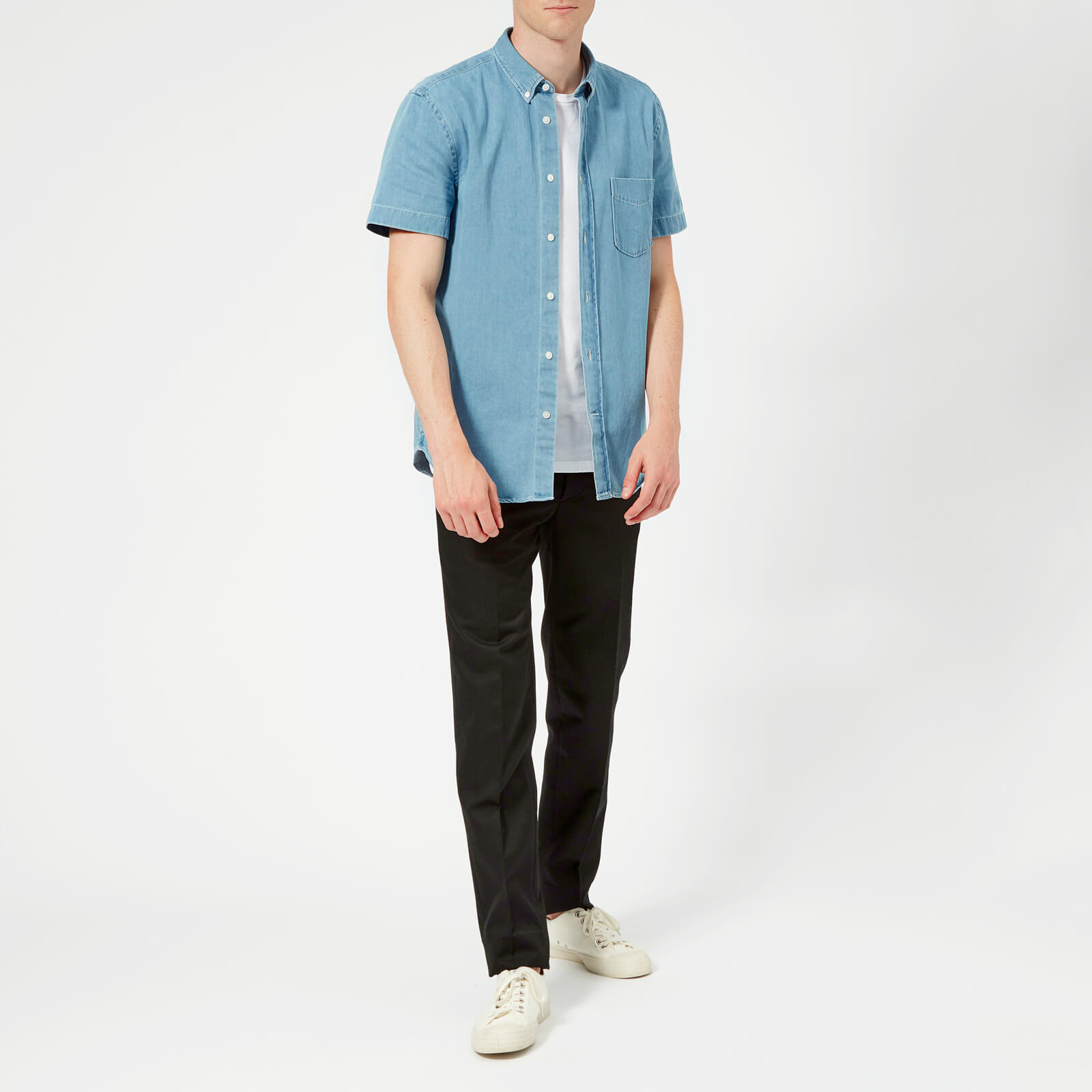 Acne Studios ISHERWOOD DEN ボタンダウン デニムシャツ