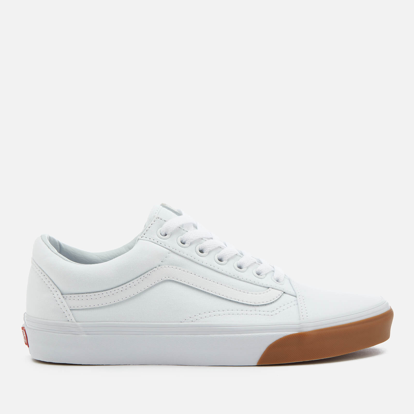 Vans old skool hotsell white gum bumper
