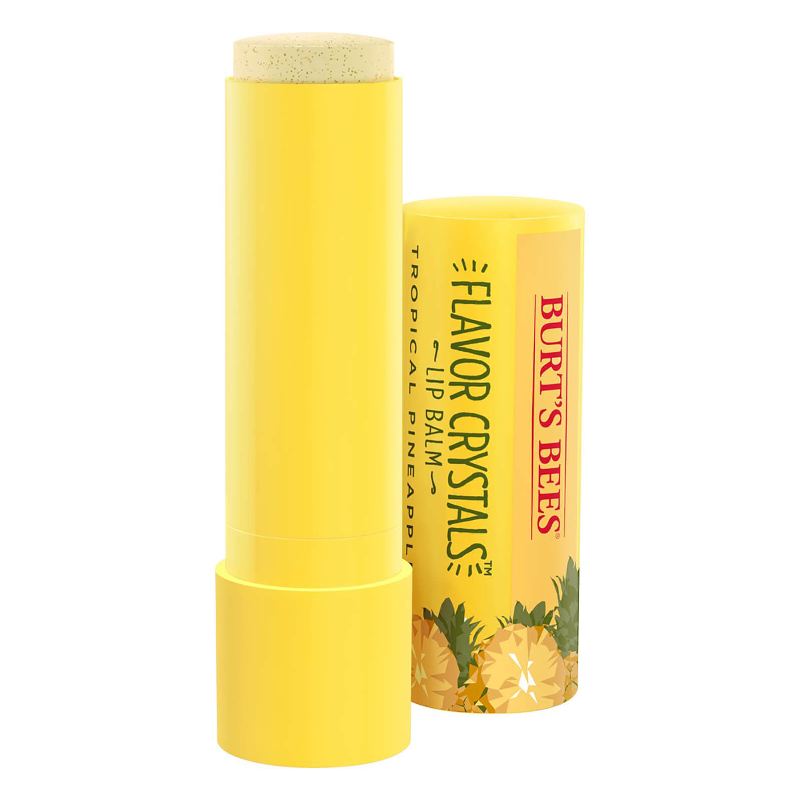 Burt's Bees Flavour Crystals 100% Natural Moisturising Lip Balm - Tropical Pineapple 4.53g