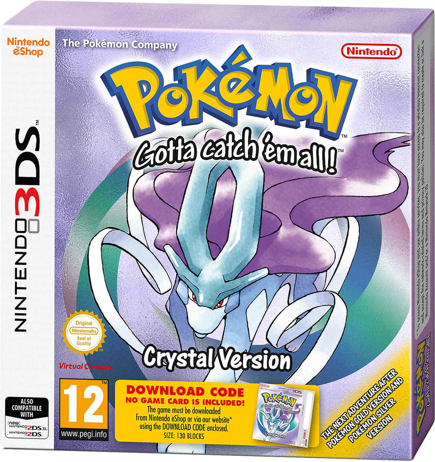 Pokémon Crystal Version (Packaged Download Code)