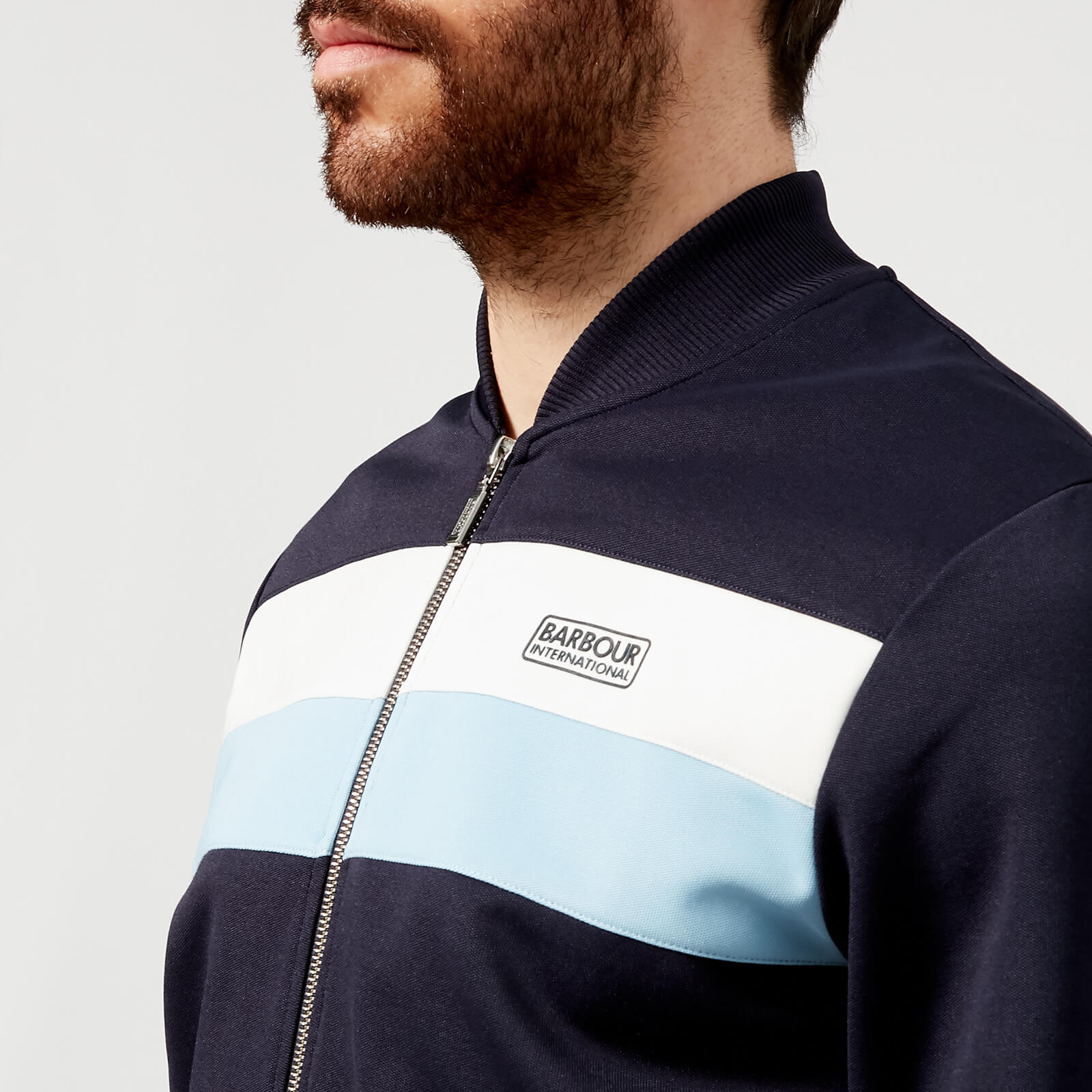Barbour International Men's Apex Zip Through Jacket - Blue