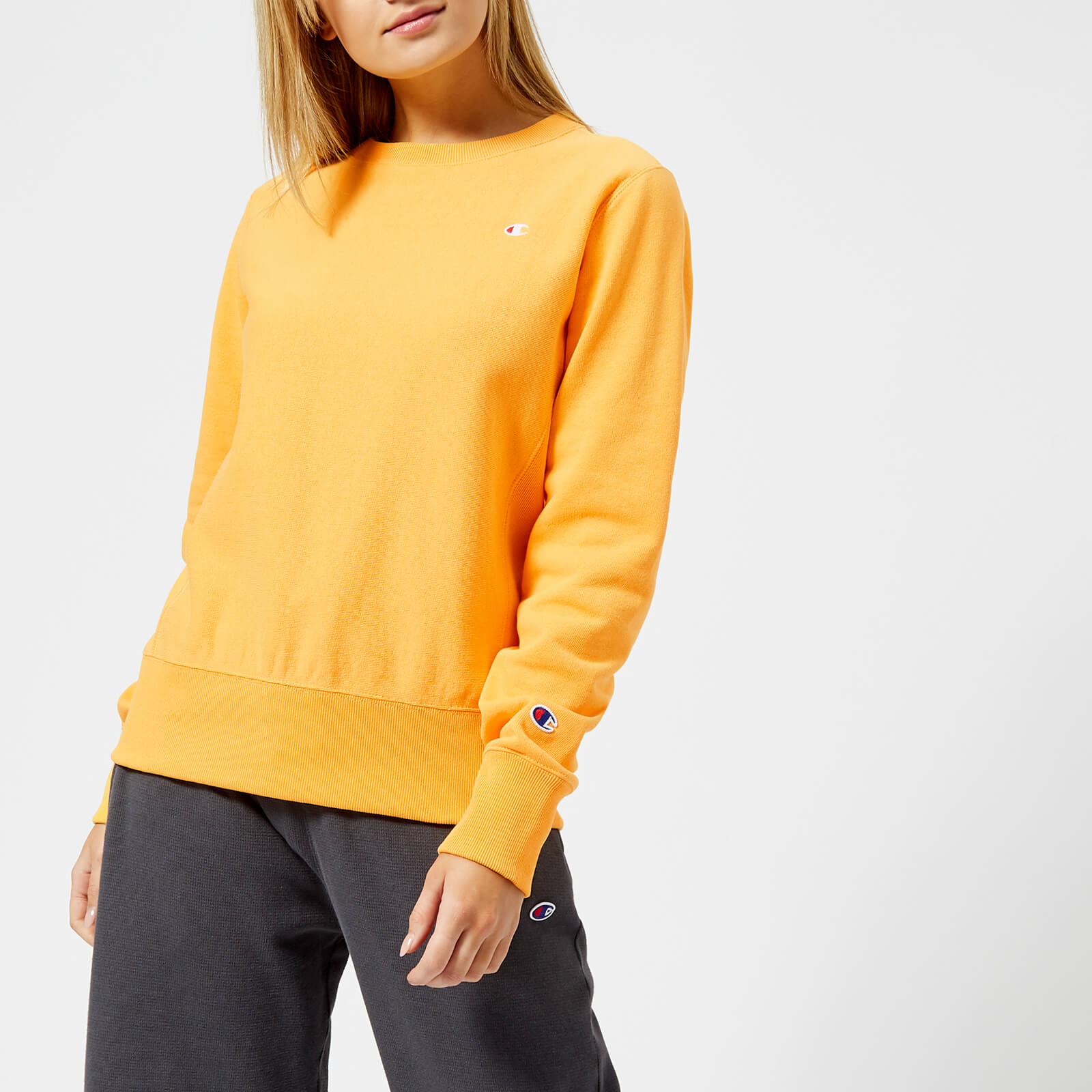Yellow champion online sweatshirt women
